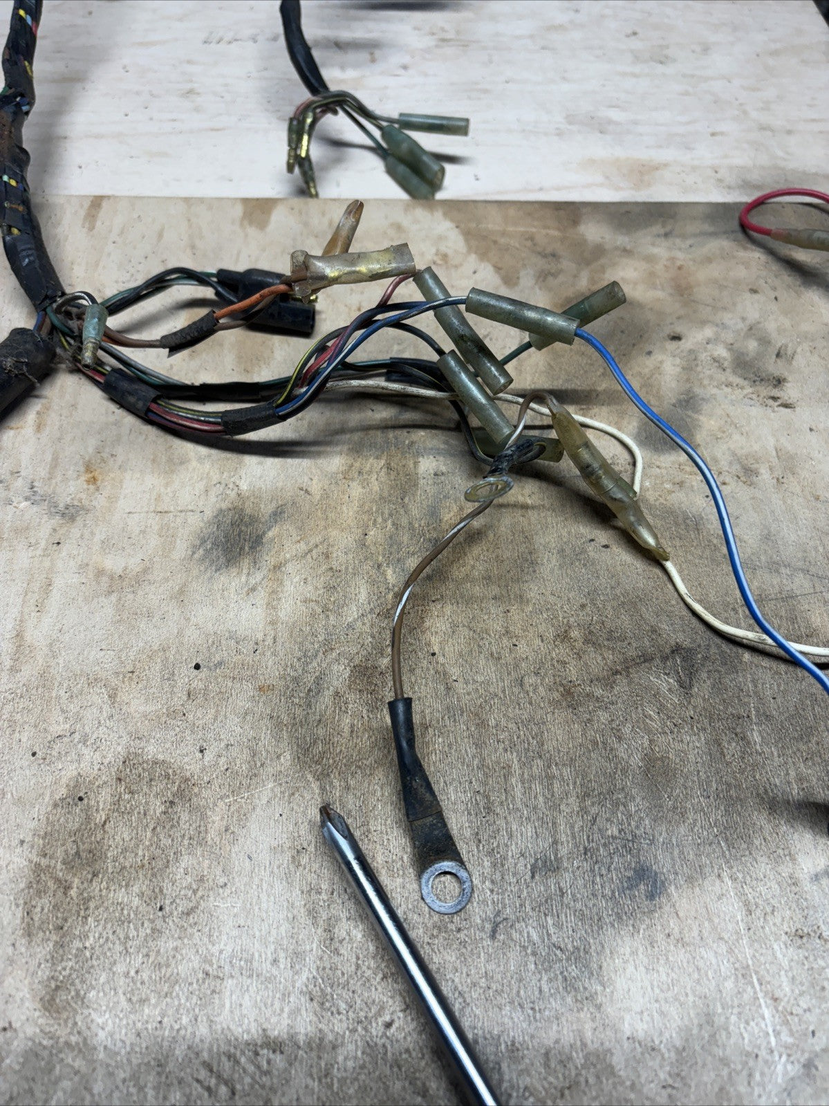1974 Kawasaki F7 175 Enduro Main Wiring Harness Electrical System Loom