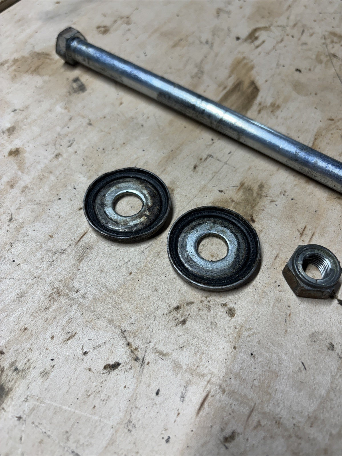 1974 KAWASAKI F7 175 Enduro Swingarm Bolt Swing Arm Pivot Bolt Oem