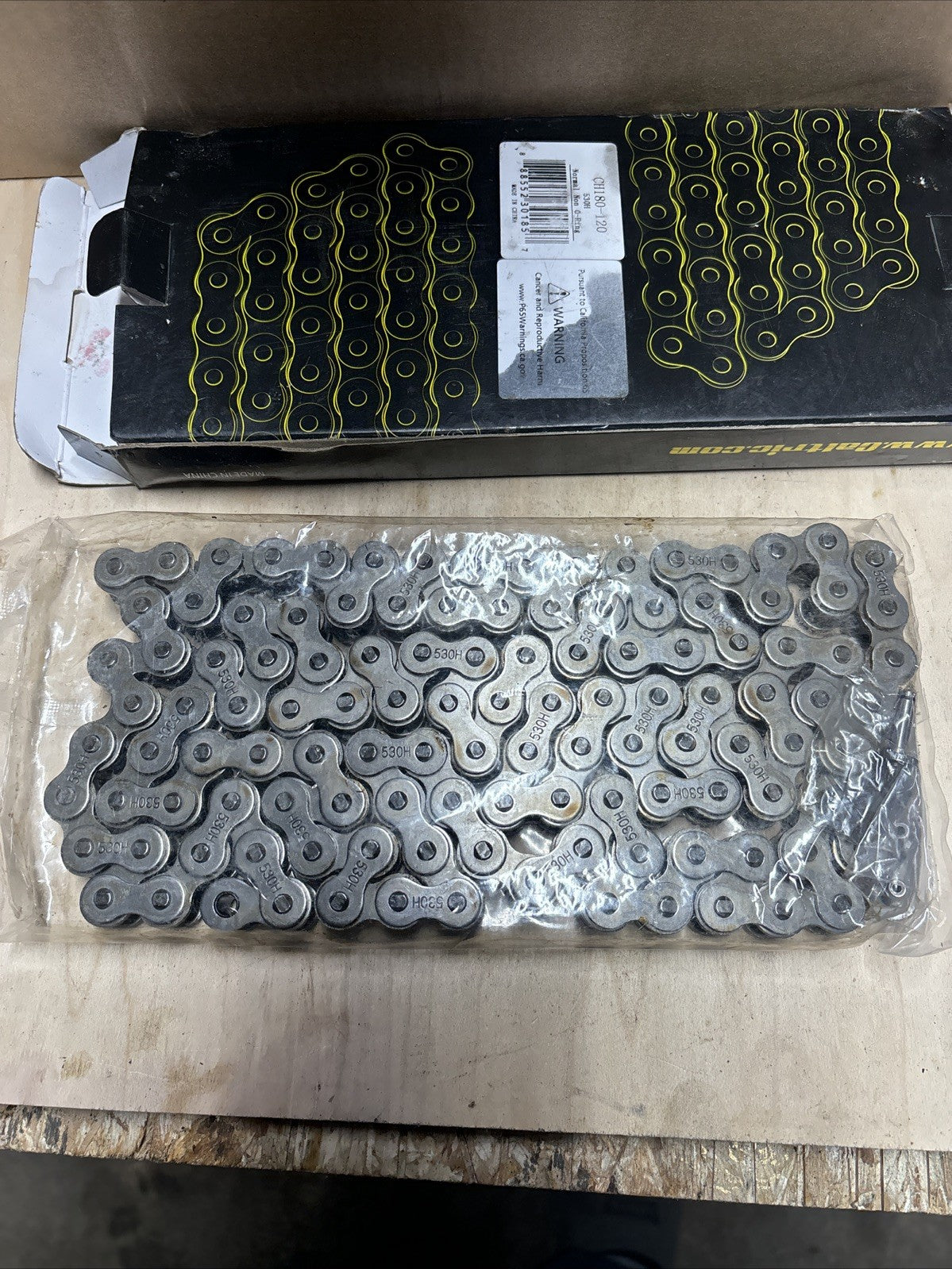 530 X 120 Links Motorcycle Atv Steel O-Ring Drive Chain 530-Pitch 120-Links