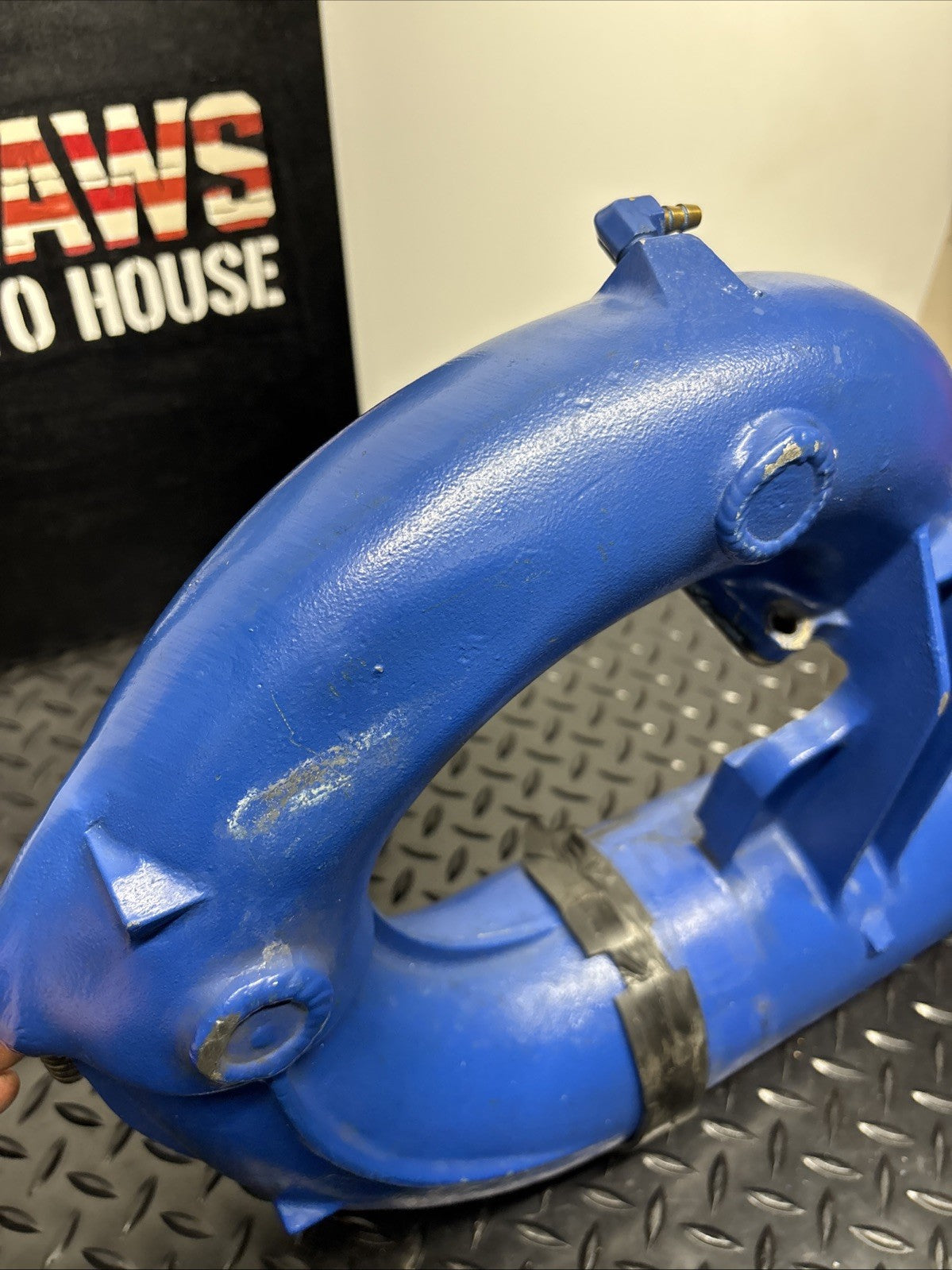1989 Seadoo Sp 587 Exhaust Muffler Pipe Blue Yellow Engine Fresh Water