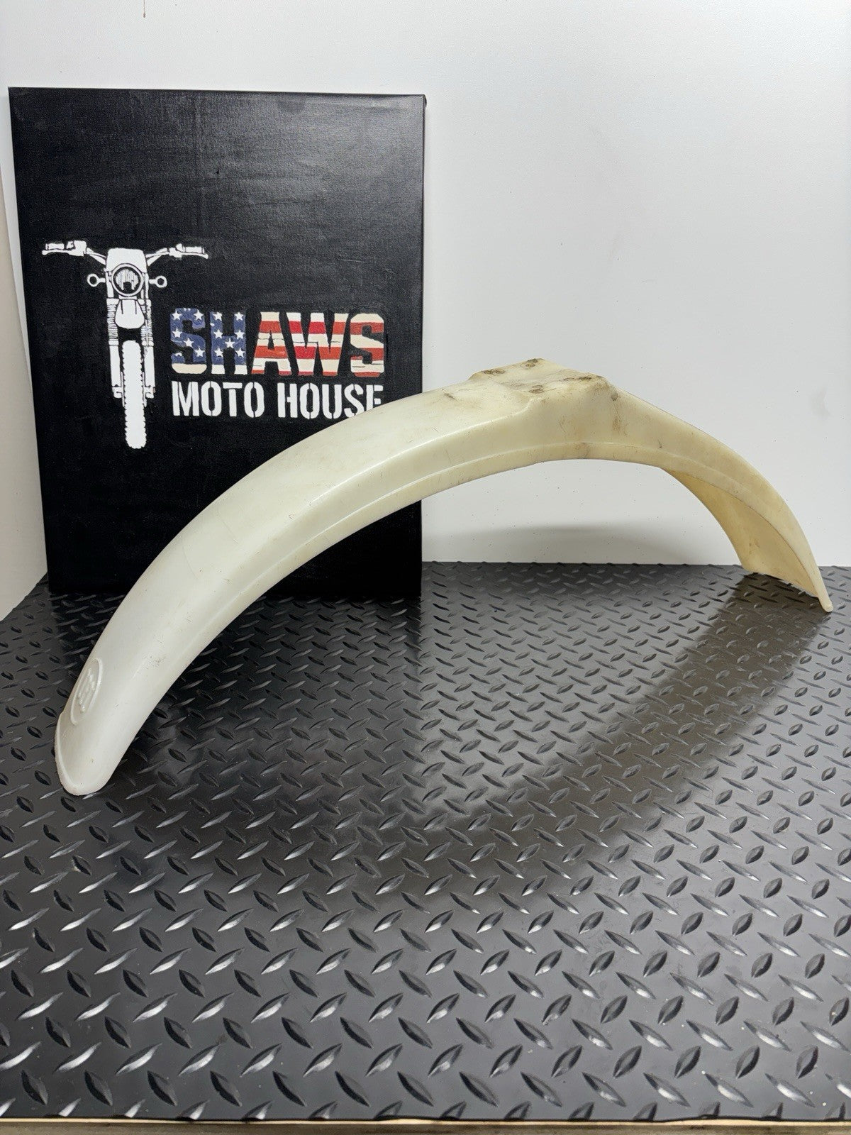 Montesa 123 250 360 Cappra Enduro H6  VA VB White Plastic Front Fender