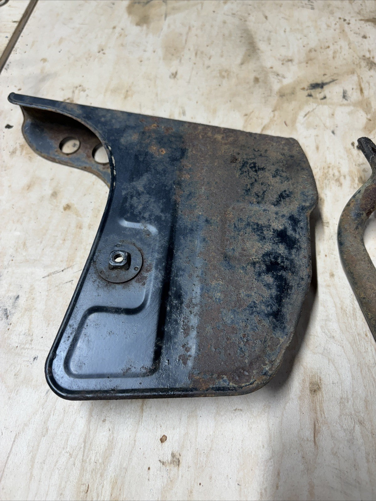 1974 Kawasaki F7 175 Enduro Chain Guard And Guard Hoop