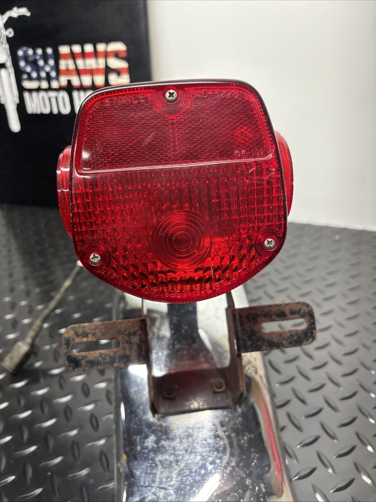 1976 Kawasaki KZ400 Rear Fender Tail Brake Light Assembly