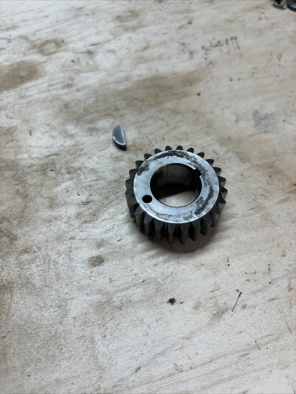 1974 KAWASAKI 175 F7 Enduro Crank Gear And Woodruff Key