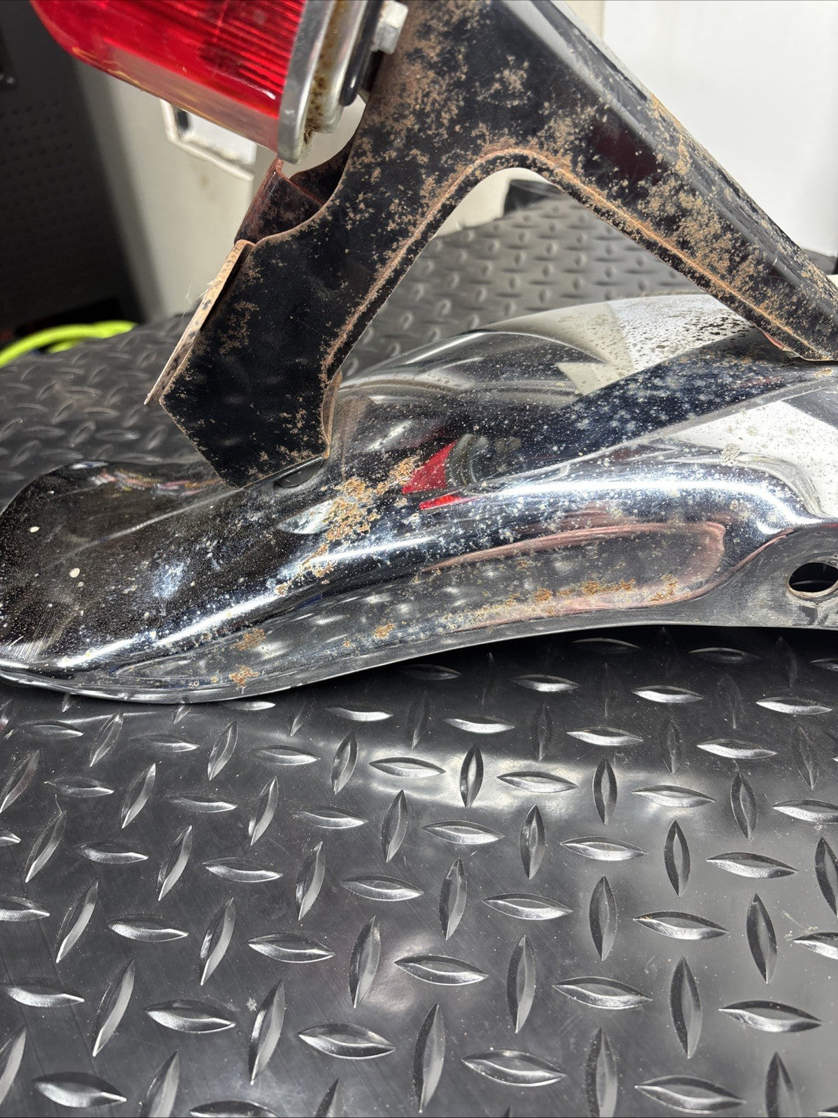 1976 Kawasaki KZ400 Rear Fender Tail Brake Light Assembly