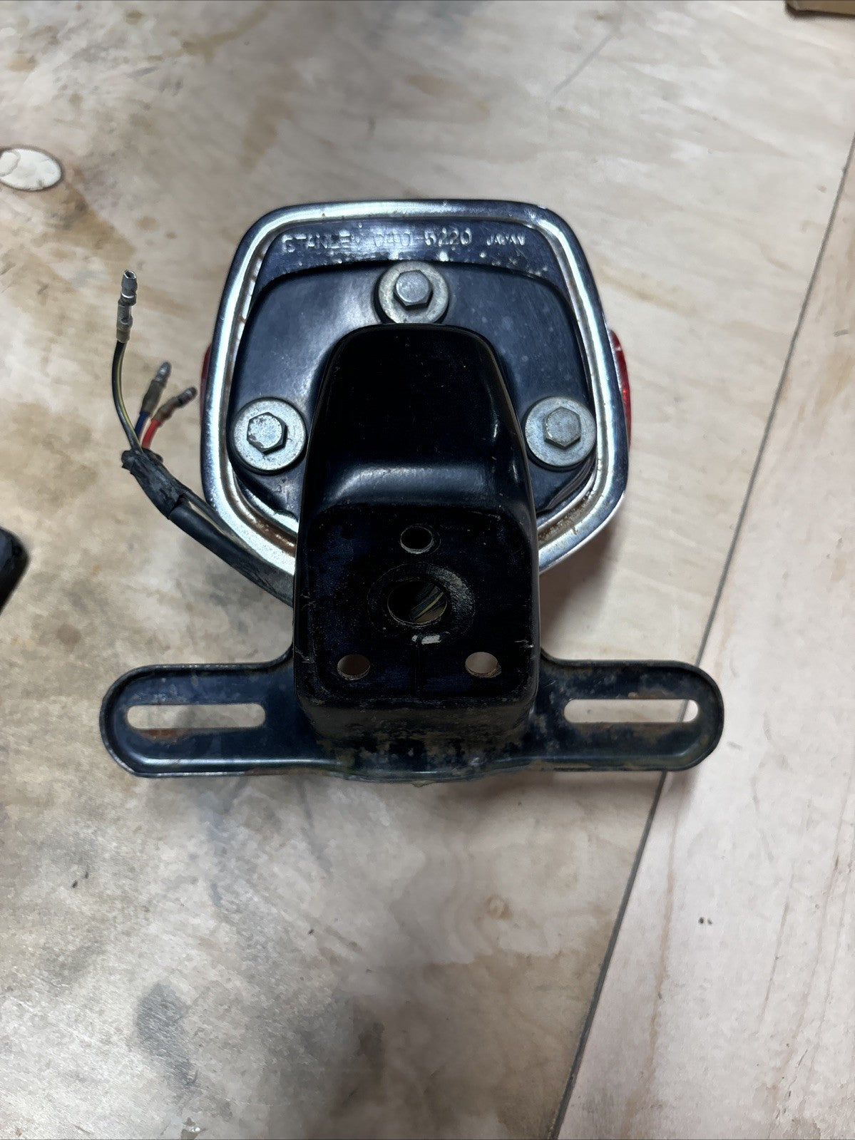1974 Kawasaki F7 175 Enduro Rear Fender Taillight Assembly Mounting Bracket OEM