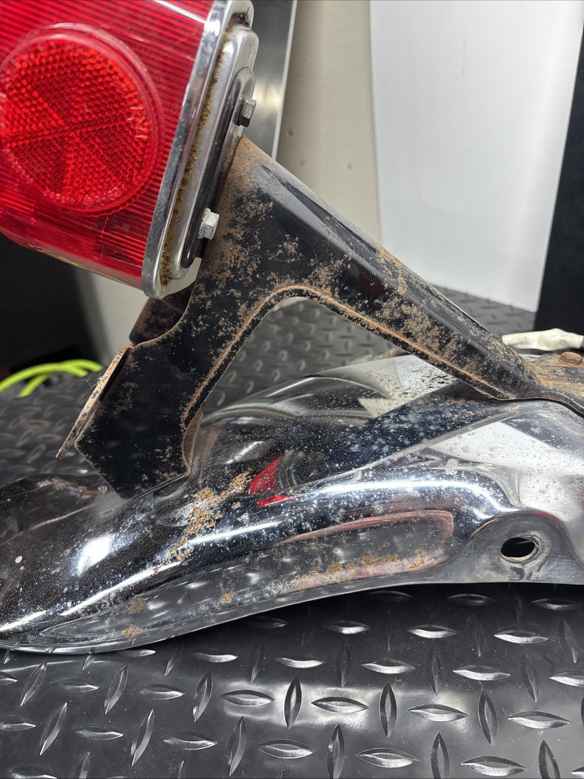 1976 Kawasaki KZ400 Rear Fender Tail Brake Light Assembly