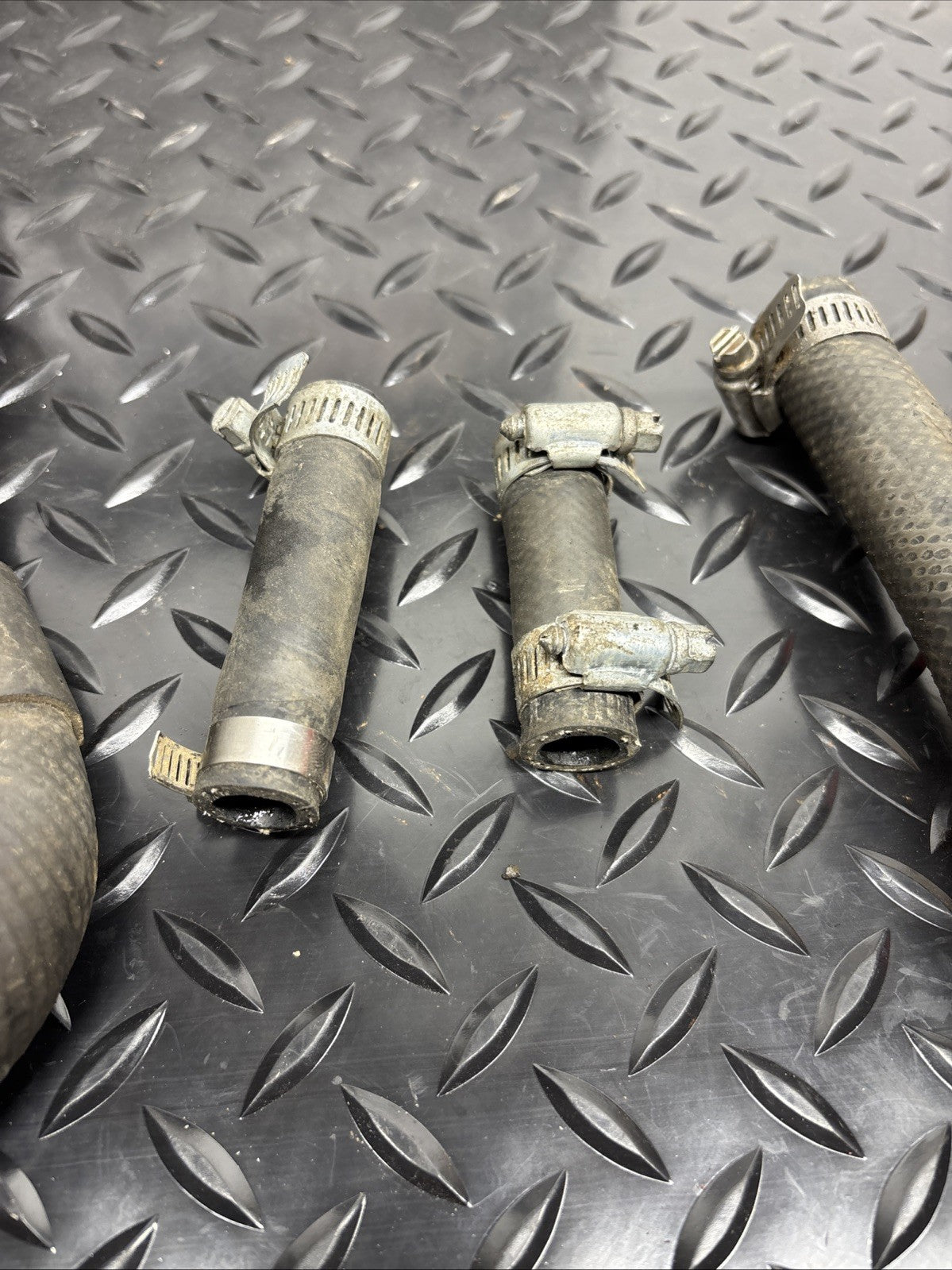 1994 KX125 Radiator Hoses OEM Black Coolant Pipes Hose Clamps Kawasaki KX
