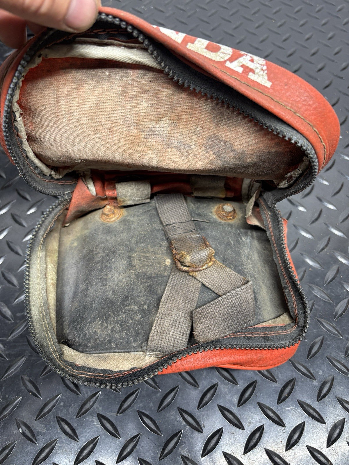 1991 Honda XR250L OEM Tool Bag Stow Fender Tool Holder  83501-MY6-A90