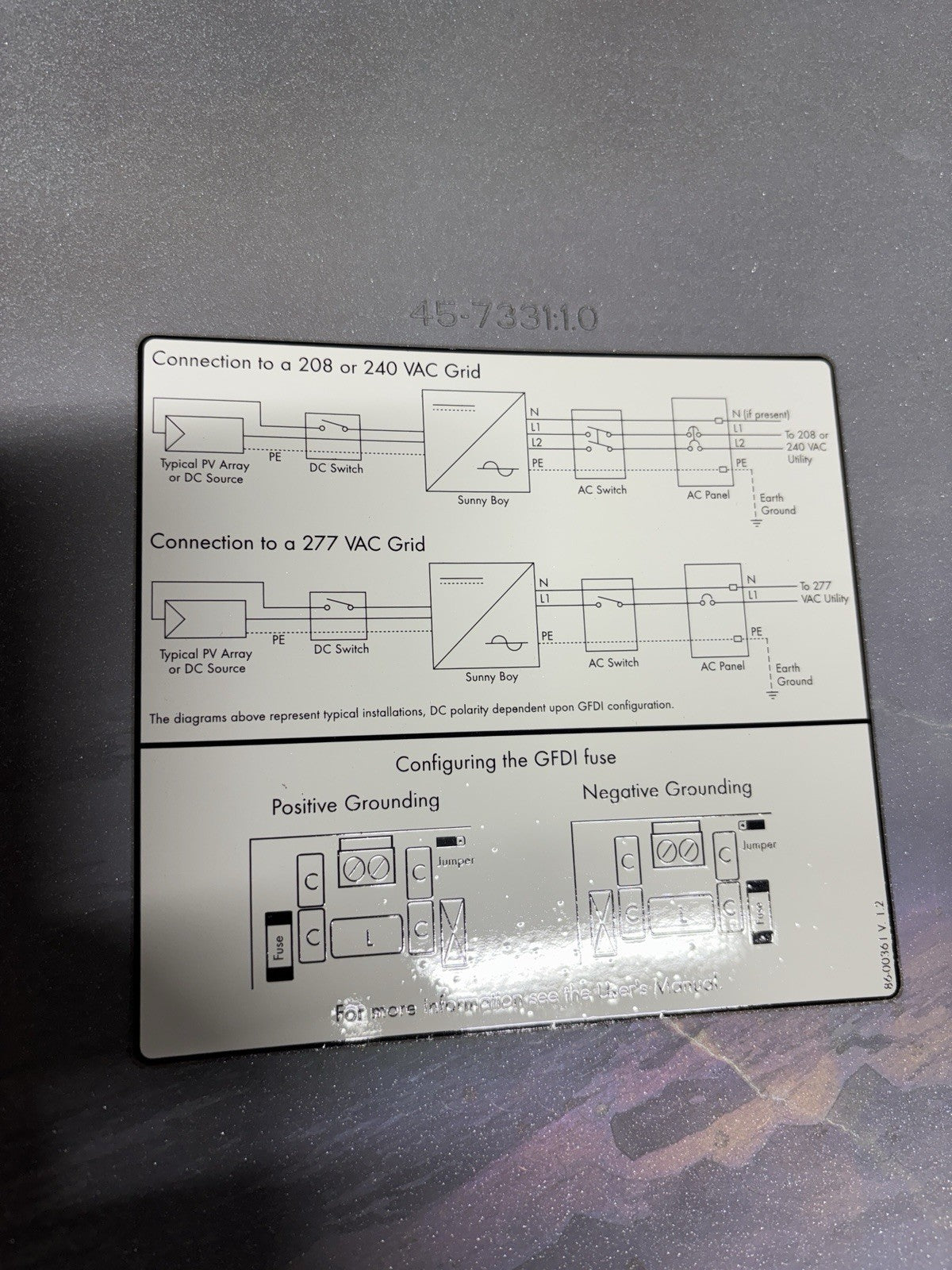 SMA Sunny Boy SB 7000US Solar Grid Tie Inverter