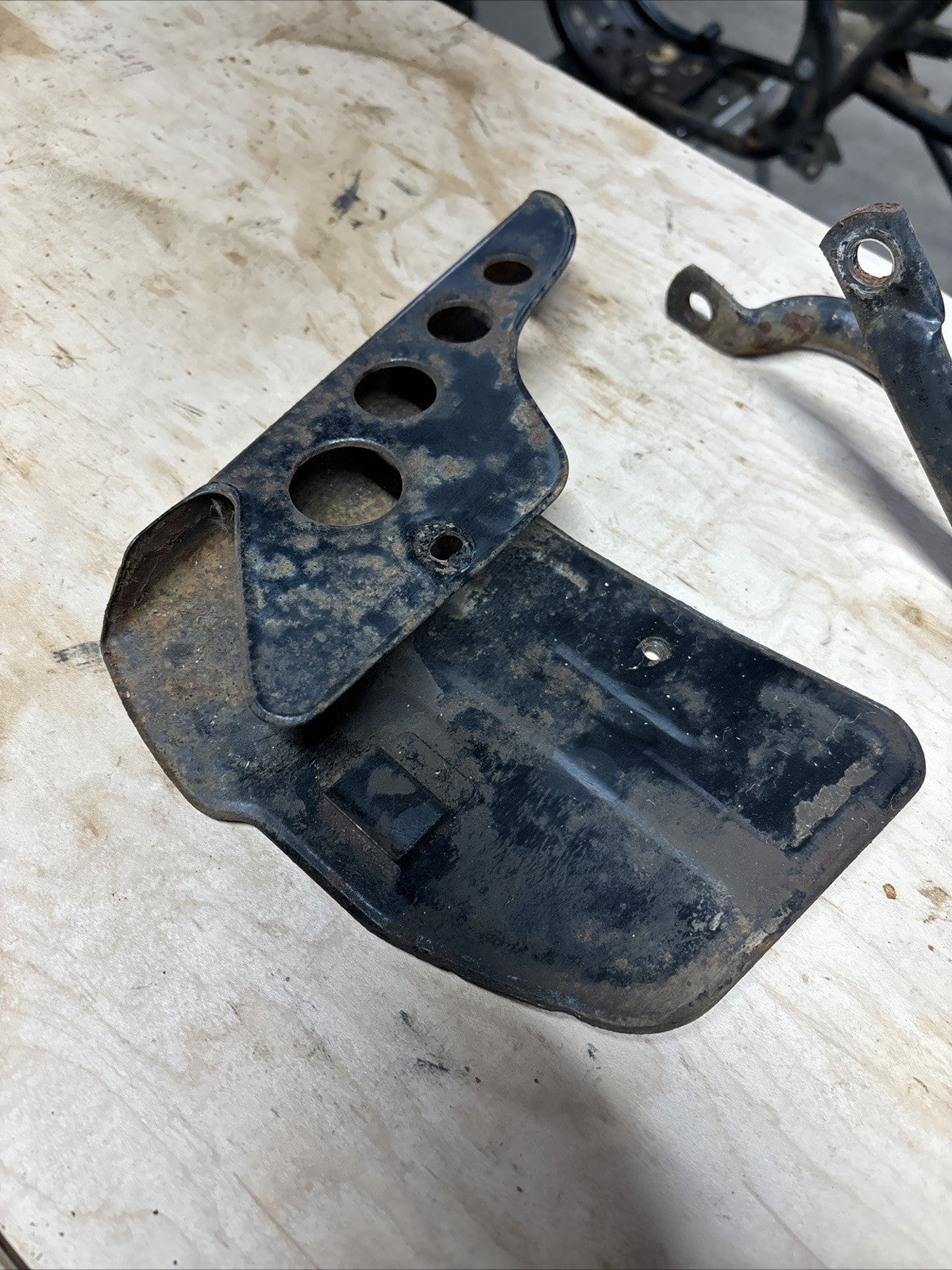 1974 Kawasaki F7 175 Enduro Chain Guard And Guard Hoop