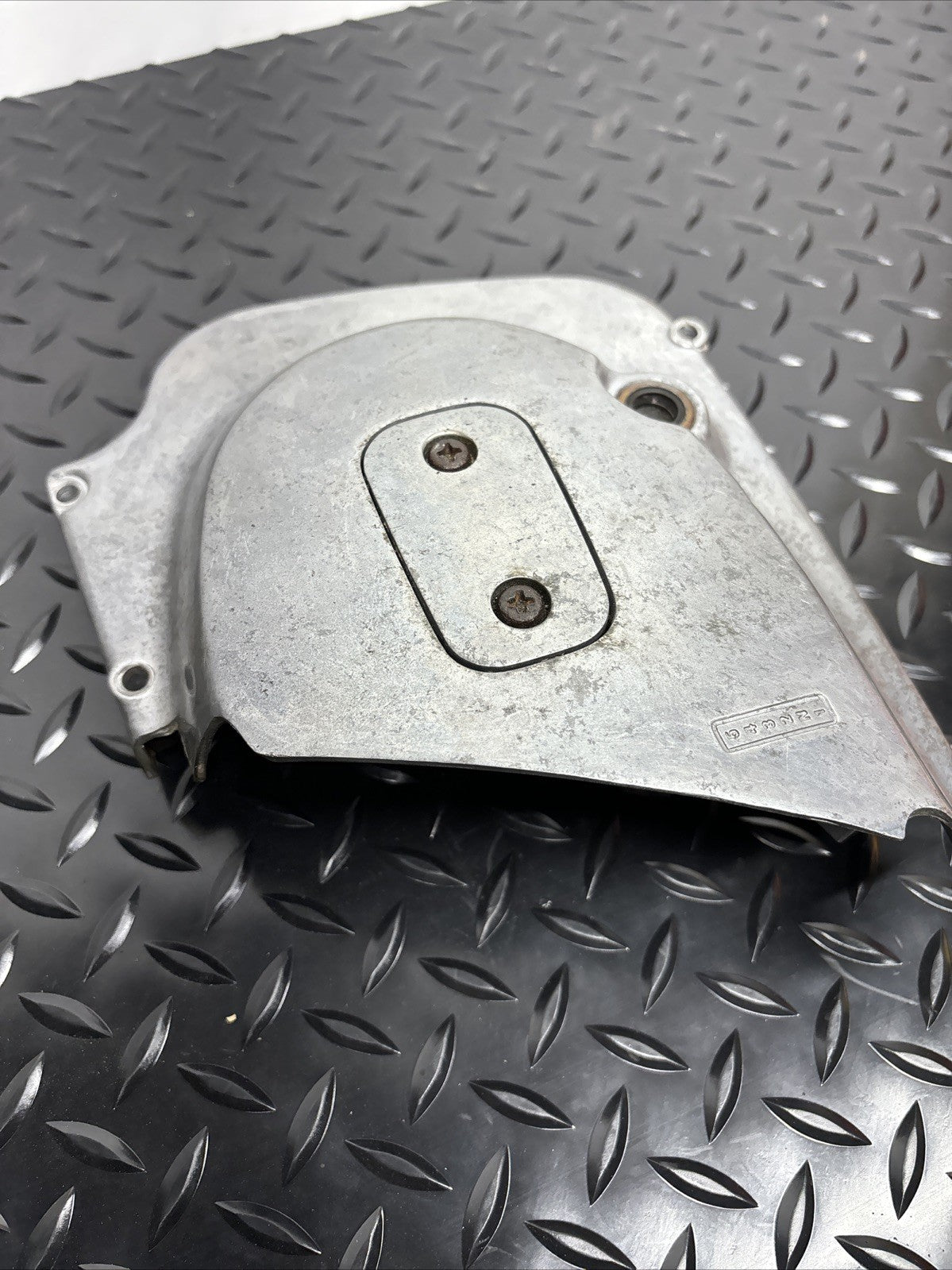 1976 Kawasaki KZ400 KZ 400 Front Sprocket Cover Guard Clutch Worm Gear Assembly