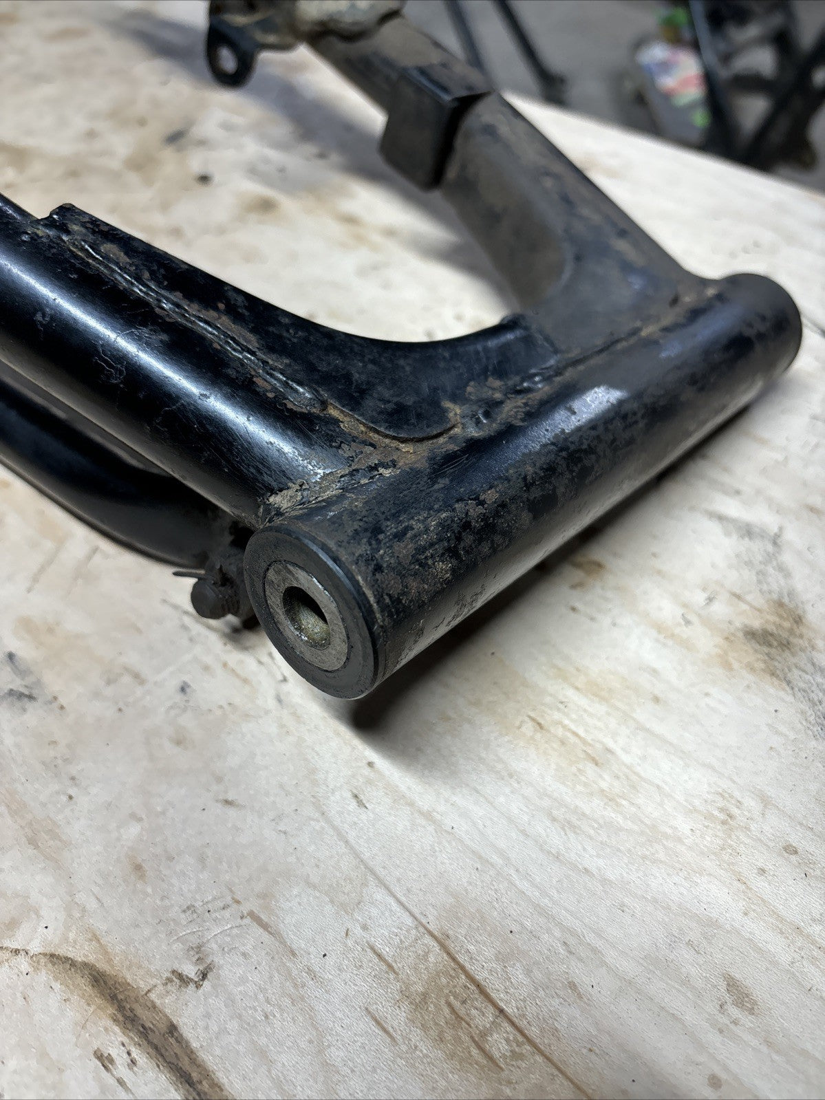 1974 Kawasaki F7 175 Enduro Rear Swing Arm Brake Arm Swingarm