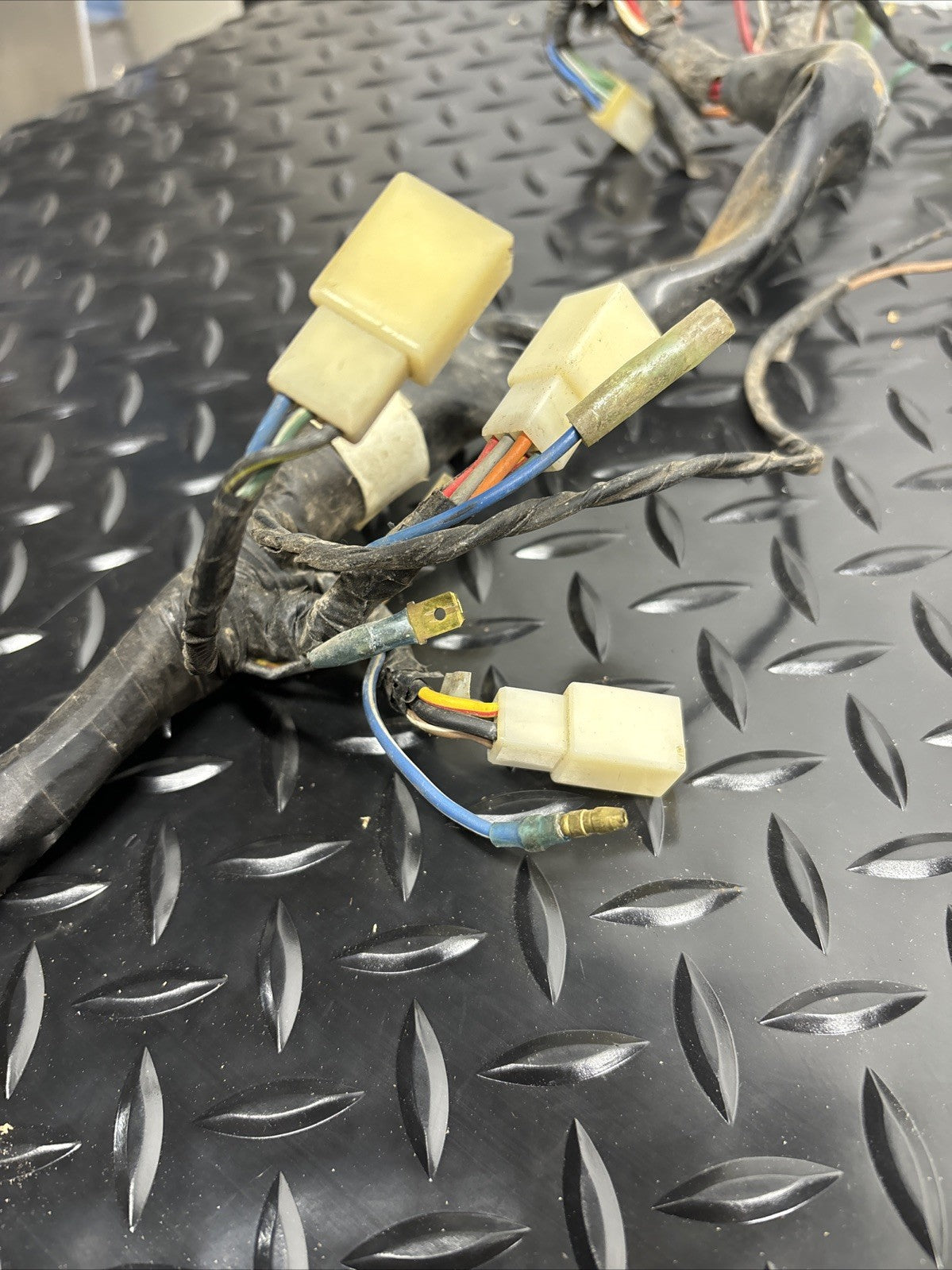 1976 Kawasaki KZ400 Main Wiring Harness OEM Cdi Rectifier Fuse Box Solenoid