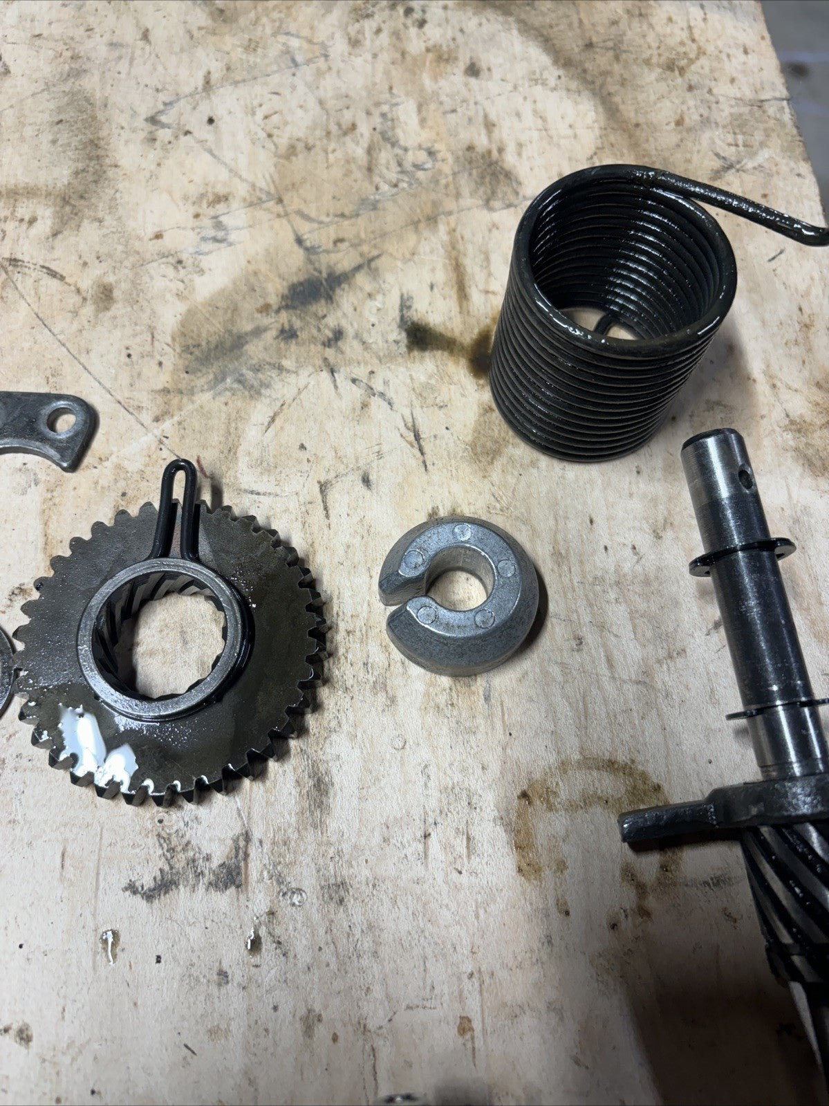 1974 KAWASAKI F7 175 Enduro OEM Transmission Gears Shifter Assembly