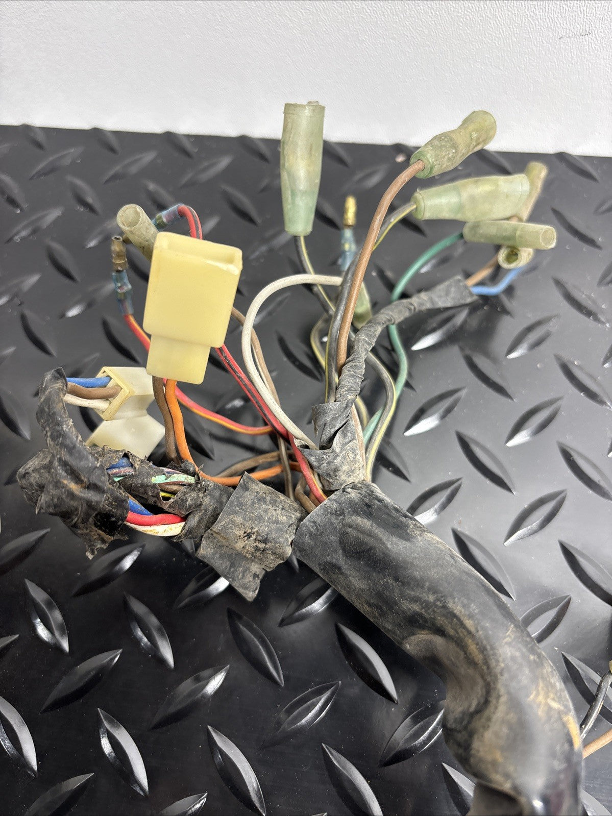 1976 Kawasaki KZ400 Main Wiring Harness OEM Cdi Rectifier Fuse Box Solenoid