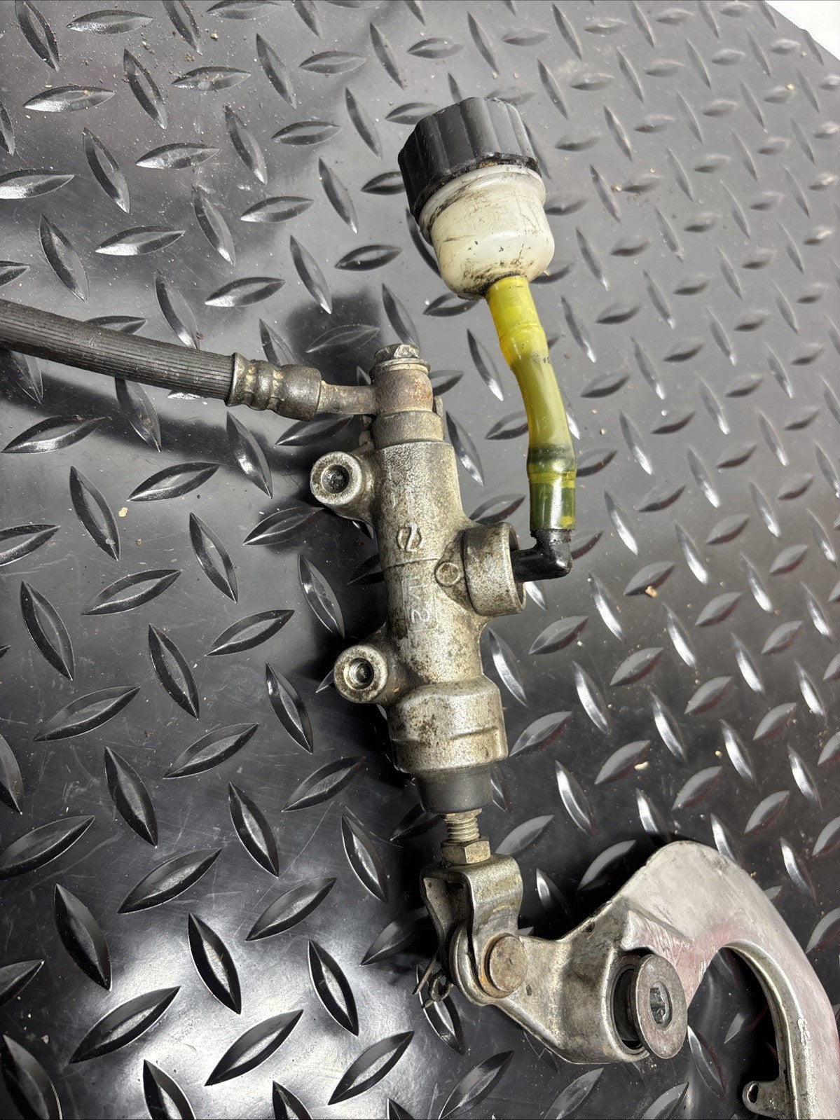 1994 Kawasaki KX125 Rear Brake Caliper Master Cylinder Lever Bracket Pads