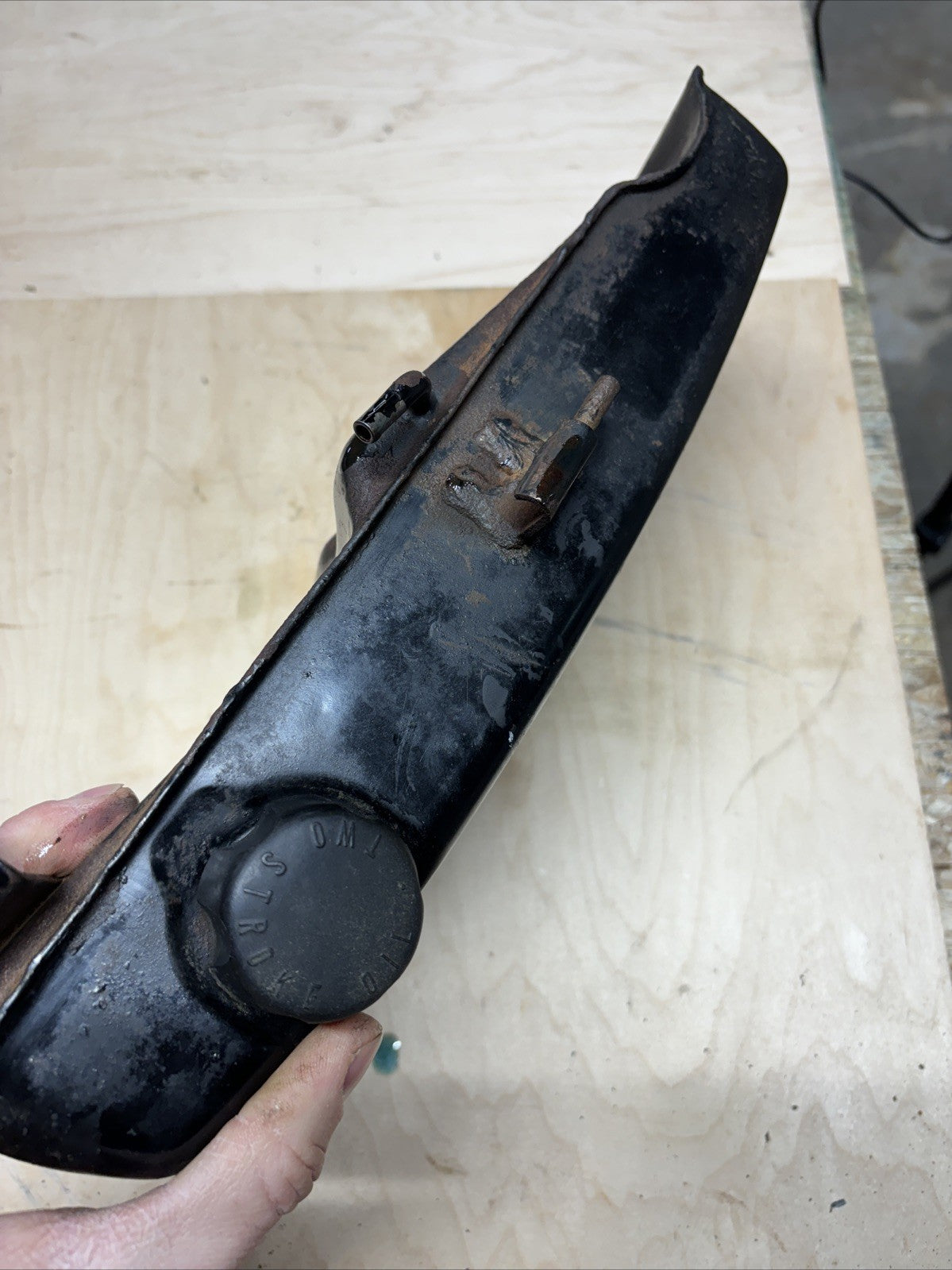 1974 Kawasaki F7 Enduro 175 Oil Reservoir Tank OEM 2 Stroke Oil Tank