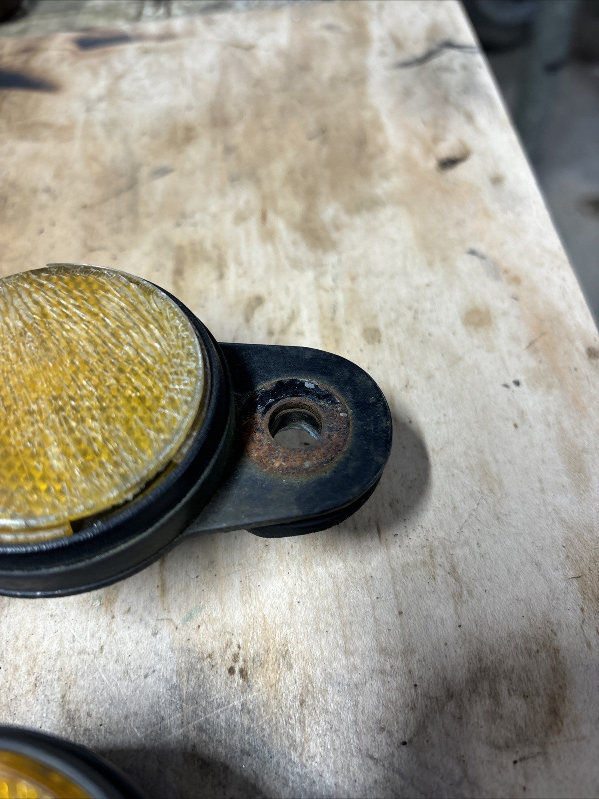 1974 kawasaki F7 175 Enduro Headlight Mounting Brackets Mount Ear Reflectors