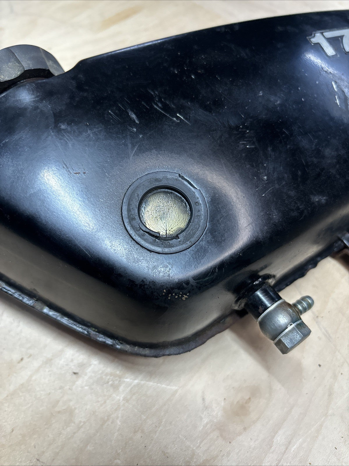 1974 Kawasaki F7 Enduro 175 Oil Reservoir Tank OEM 2 Stroke Oil Tank