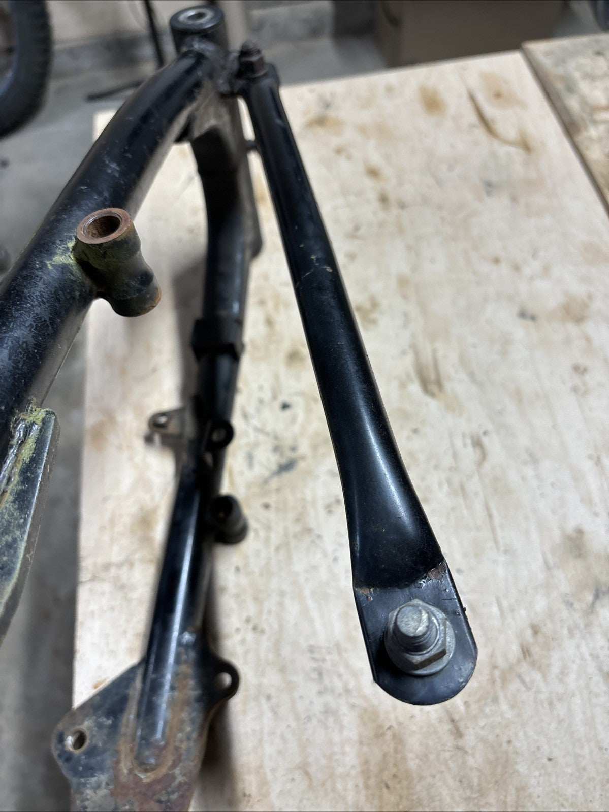 1974 Kawasaki F7 175 Enduro Rear Swing Arm Brake Arm Swingarm
