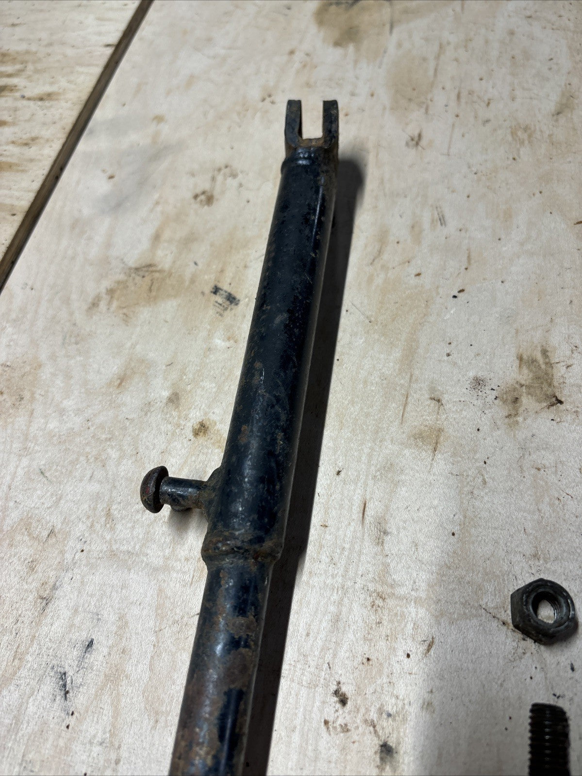 1974 Kawasaki F7 175 Enduro OEM Kick Side Stand Spring Bolt Kickstand