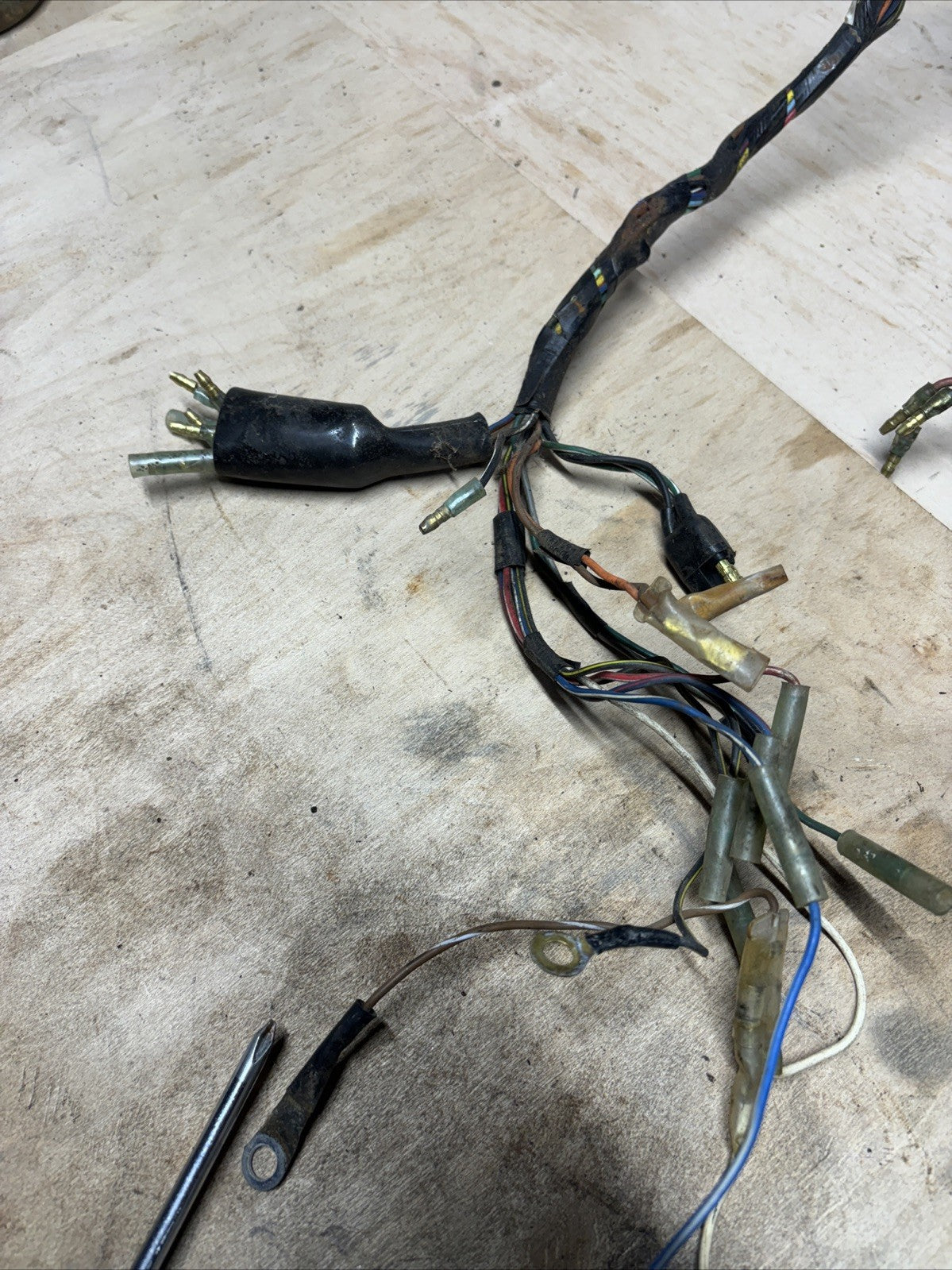 1974 Kawasaki F7 175 Enduro Main Wiring Harness Electrical System Loom