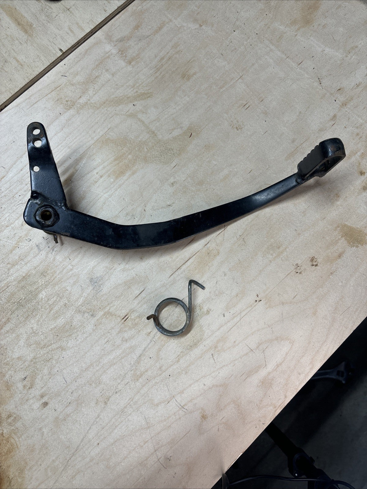 1974 Kawasaki F7 175 Enduro Rear Brake Lever Pedal With Return Spring