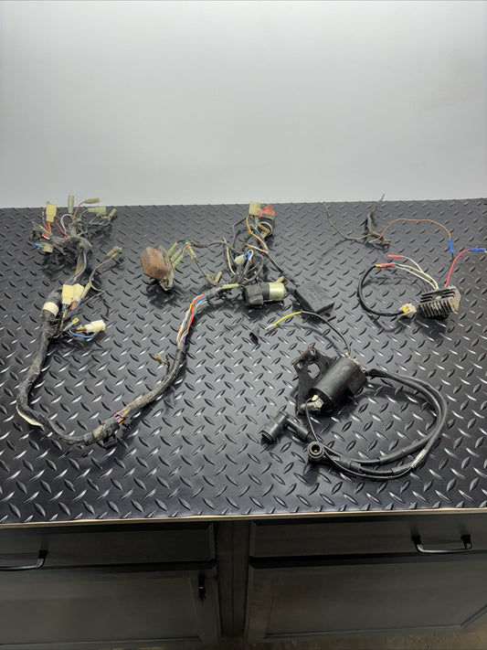 1976 Kawasaki KZ400 Main Wiring Harness OEM Cdi Rectifier Fuse Box Solenoid