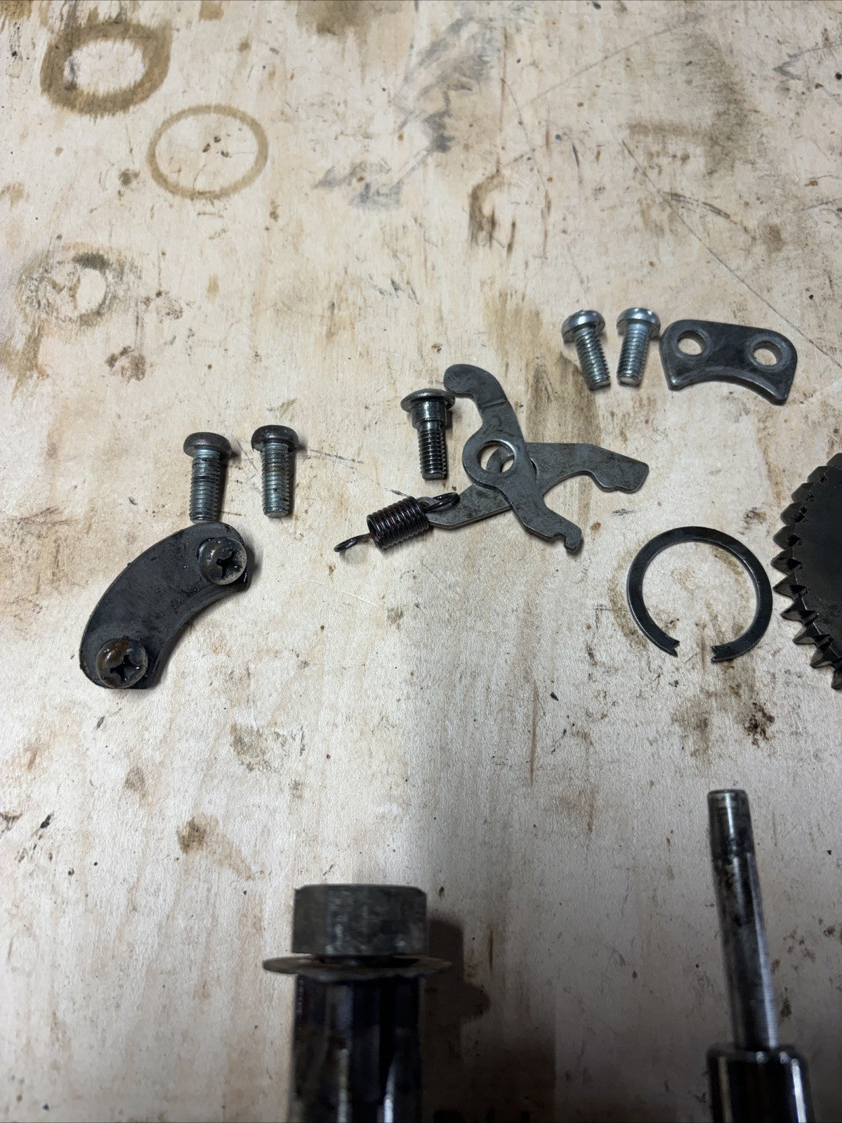 1974 KAWASAKI F7 175 Enduro OEM Transmission Gears Shifter Assembly