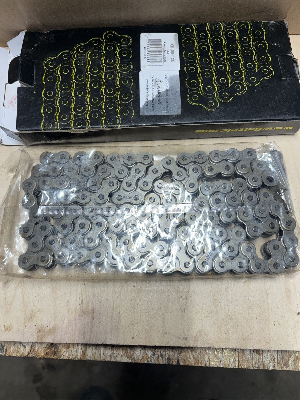530 X 120 Links Motorcycle Atv Steel O-Ring Drive Chain 530-Pitch 120-Links