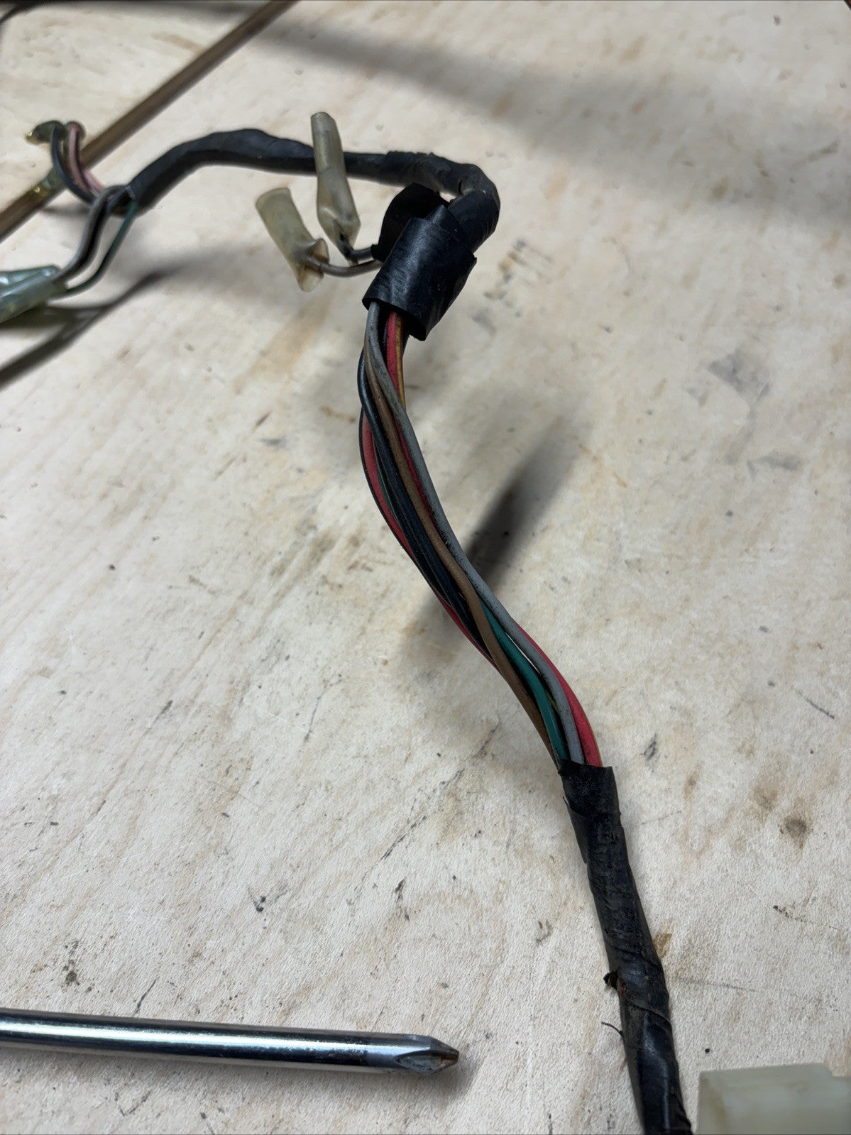 1974 Kawasaki F7 175 Enduro Main Wiring Harness Electrical System Loom