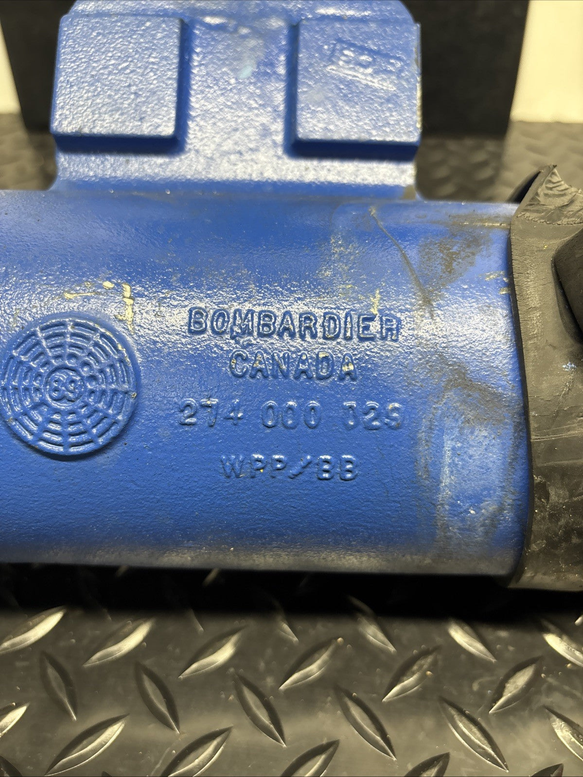 1989 Seadoo Sp 587 Exhaust Muffler Pipe Blue Yellow Engine Fresh Water