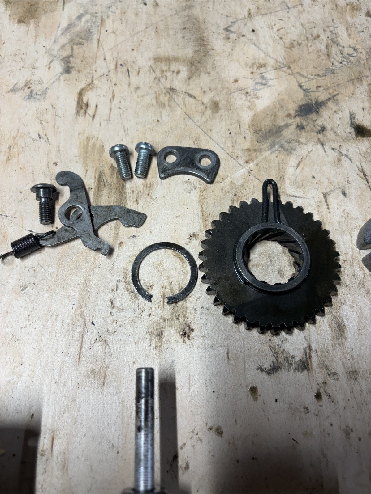 1974 KAWASAKI F7 175 Enduro OEM Transmission Gears Shifter Assembly