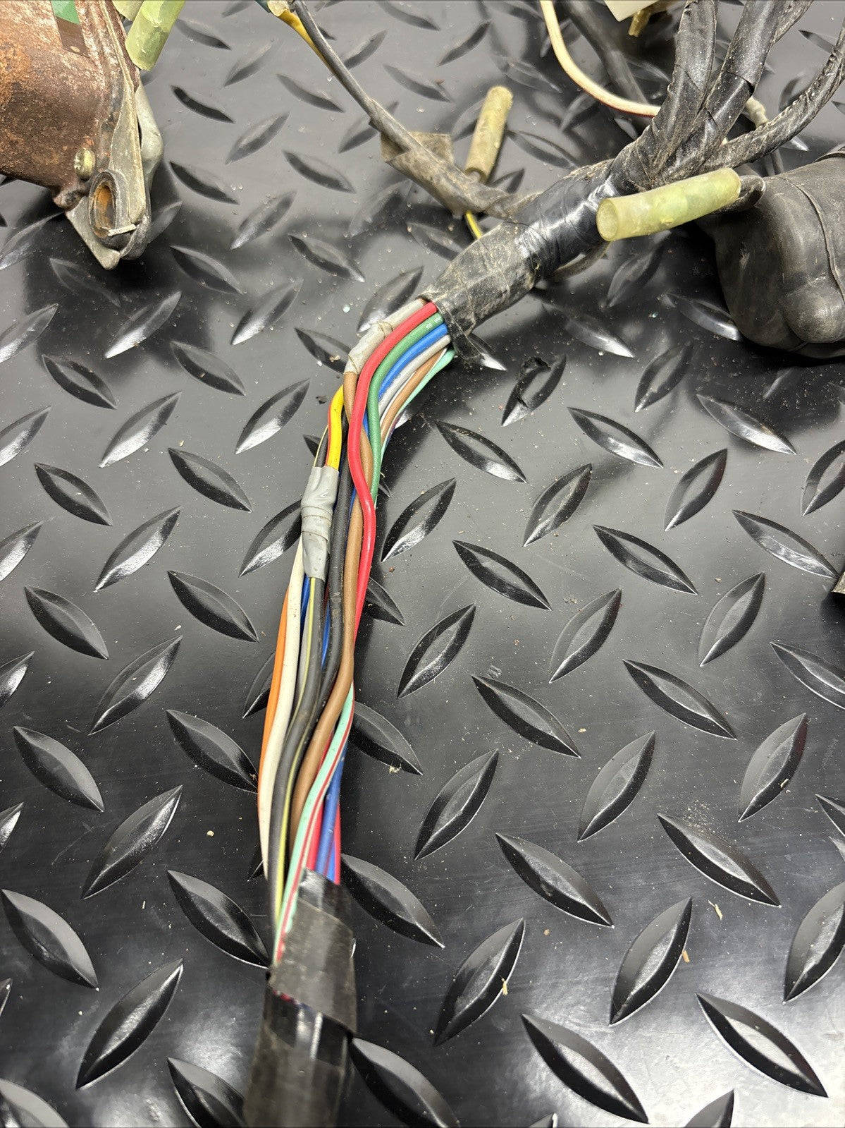 1976 Kawasaki KZ400 Main Wiring Harness OEM Cdi Rectifier Fuse Box Solenoid