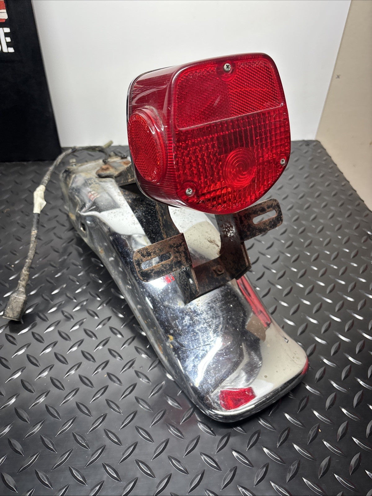 1976 Kawasaki KZ400 Rear Fender Tail Brake Light Assembly