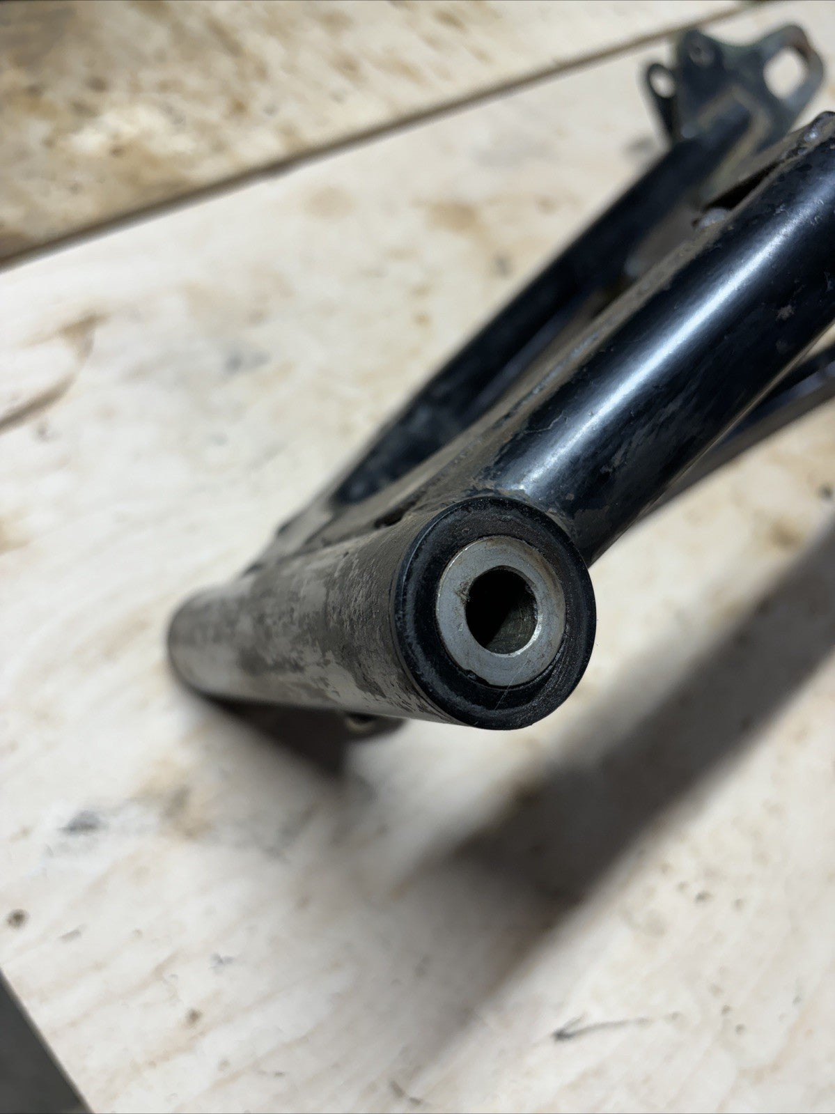 1974 Kawasaki F7 175 Enduro Rear Swing Arm Brake Arm Swingarm