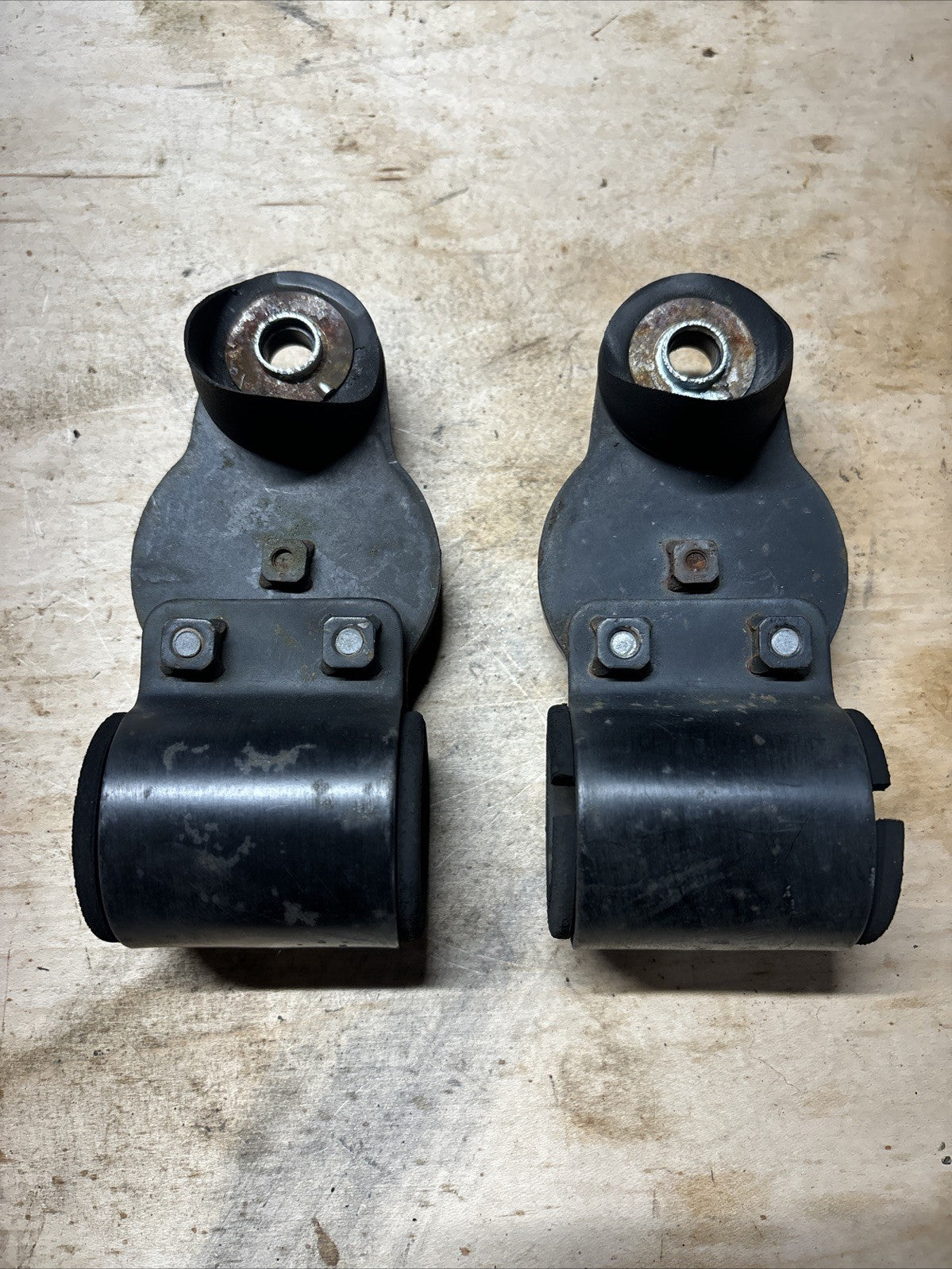 1974 kawasaki F7 175 Enduro Headlight Mounting Brackets Mount Ear Reflectors