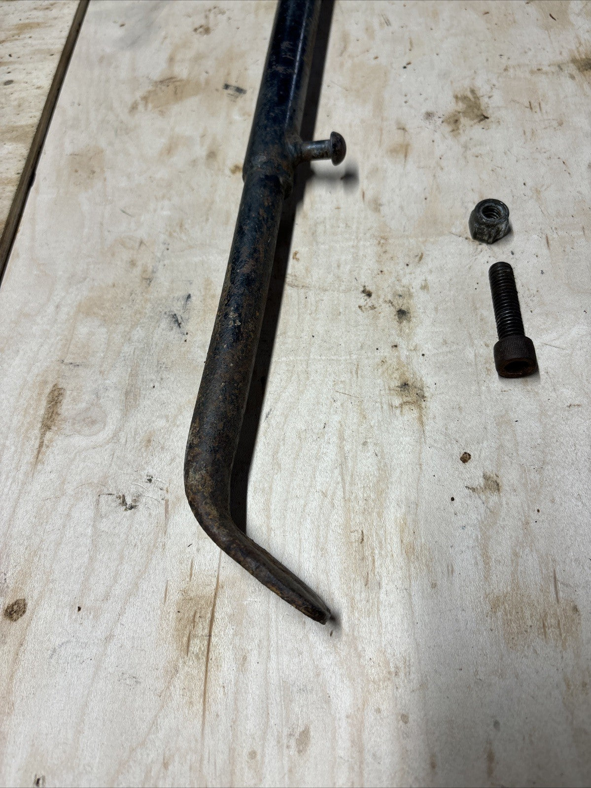 1974 Kawasaki F7 175 Enduro OEM Kick Side Stand Spring Bolt Kickstand