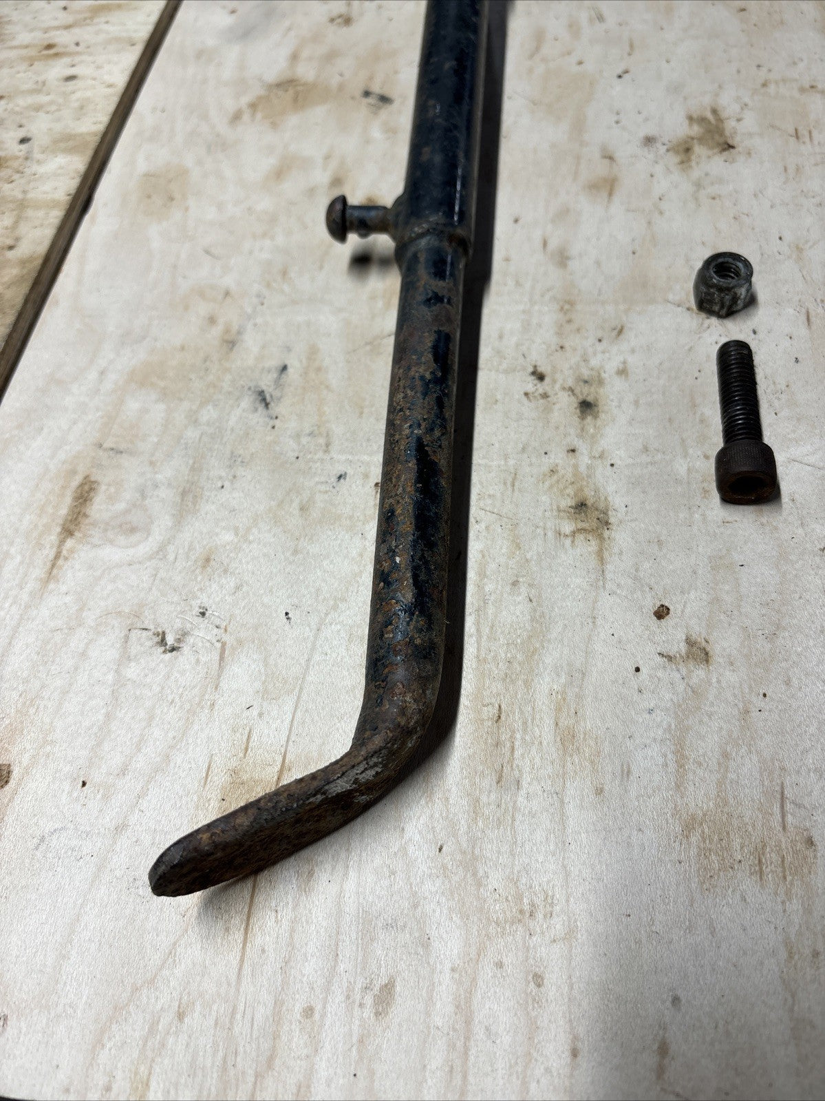 1974 Kawasaki F7 175 Enduro OEM Kick Side Stand Spring Bolt Kickstand