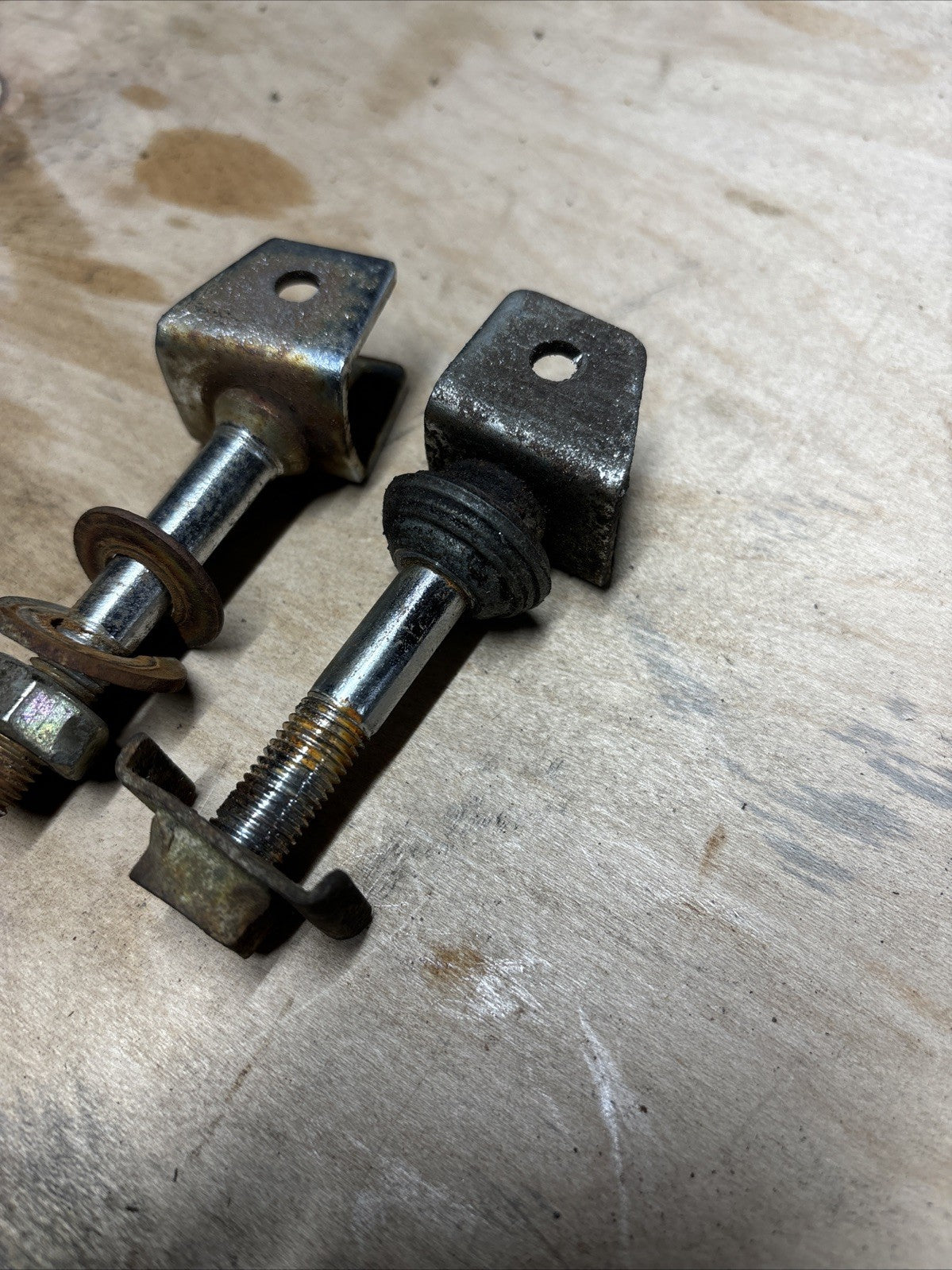 1974 Kawasaki F7 175 Enduro Rear Passenger Foot Pegs Foot Reats Mounts Vintage