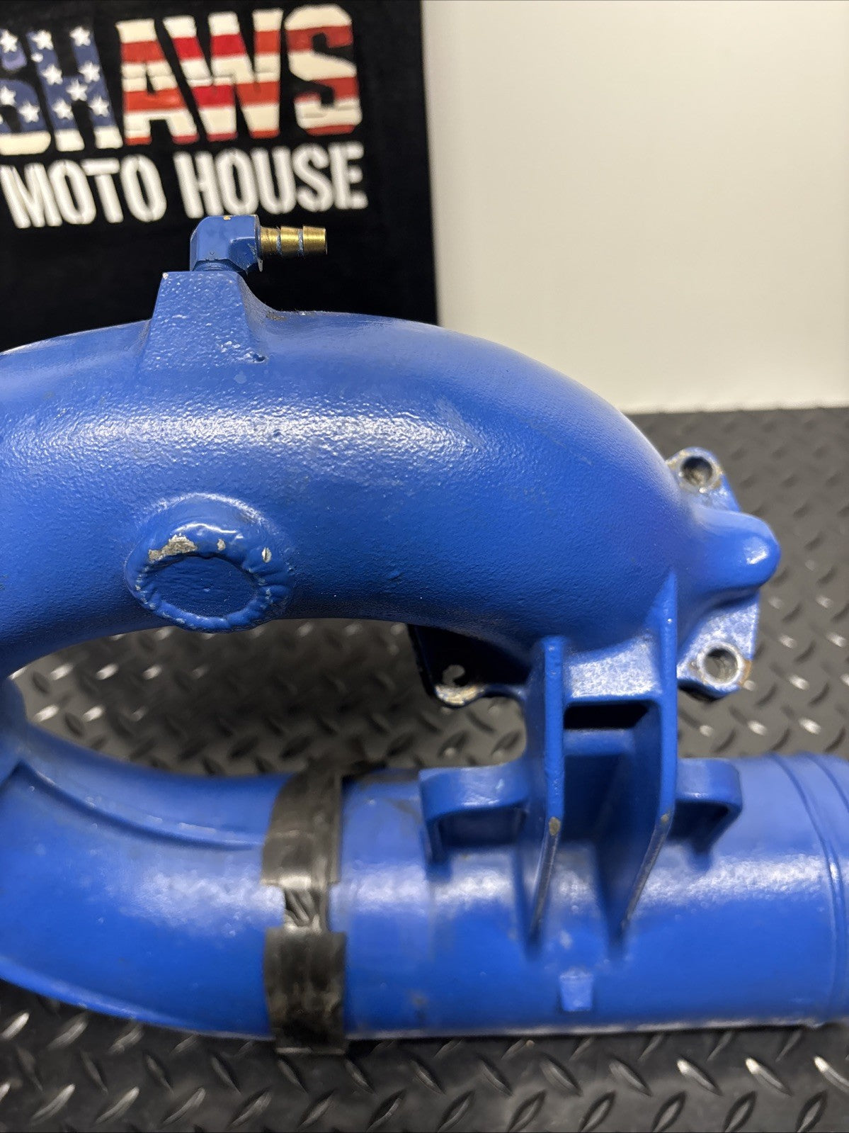 1989 Seadoo Sp 587 Exhaust Muffler Pipe Blue Yellow Engine Fresh Water