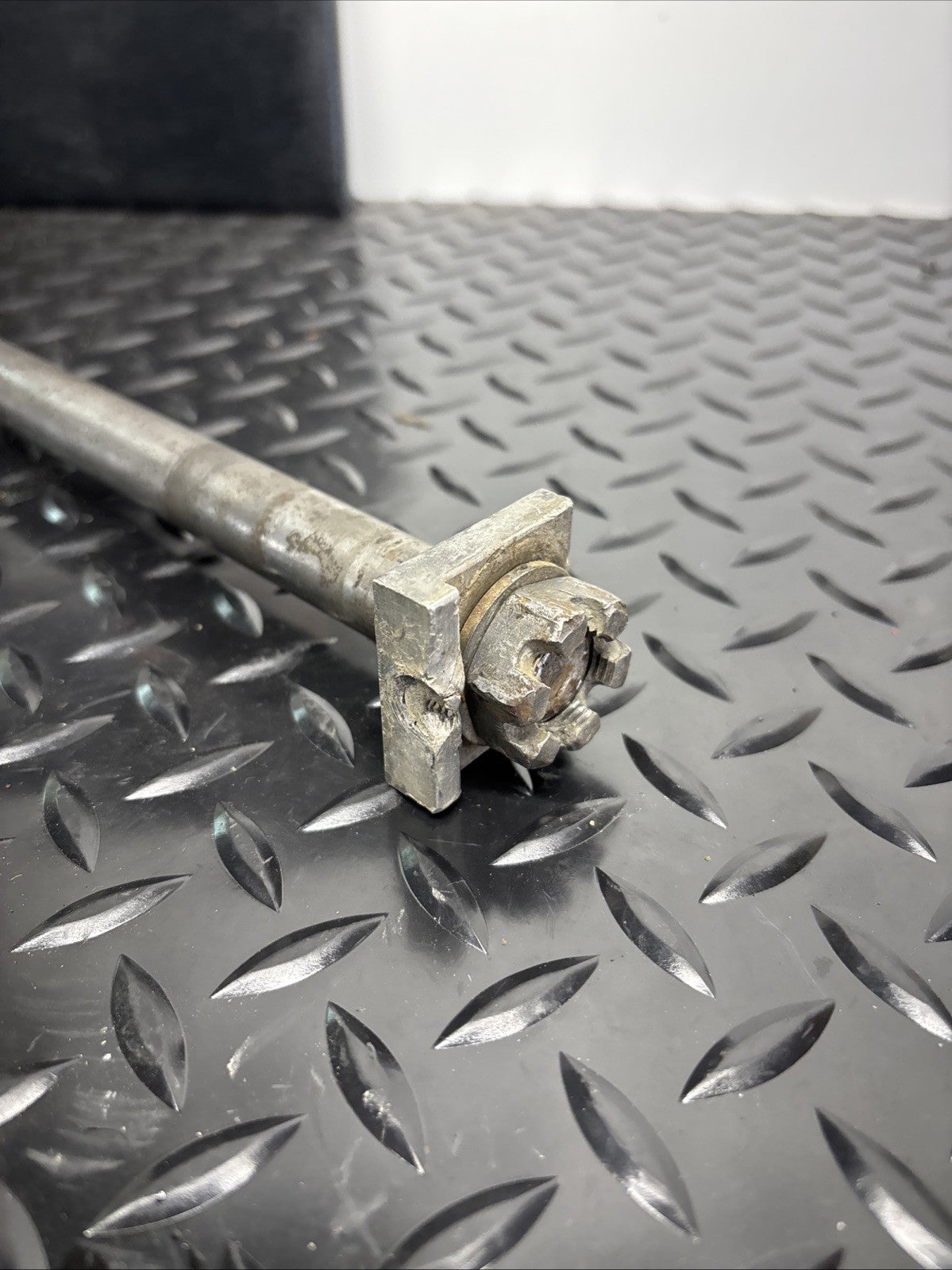 94 - 97 1994 KAWASAKI KX125 KX 125 Rear Axle  Shaft Swingarm Bolt And Blocks OEM