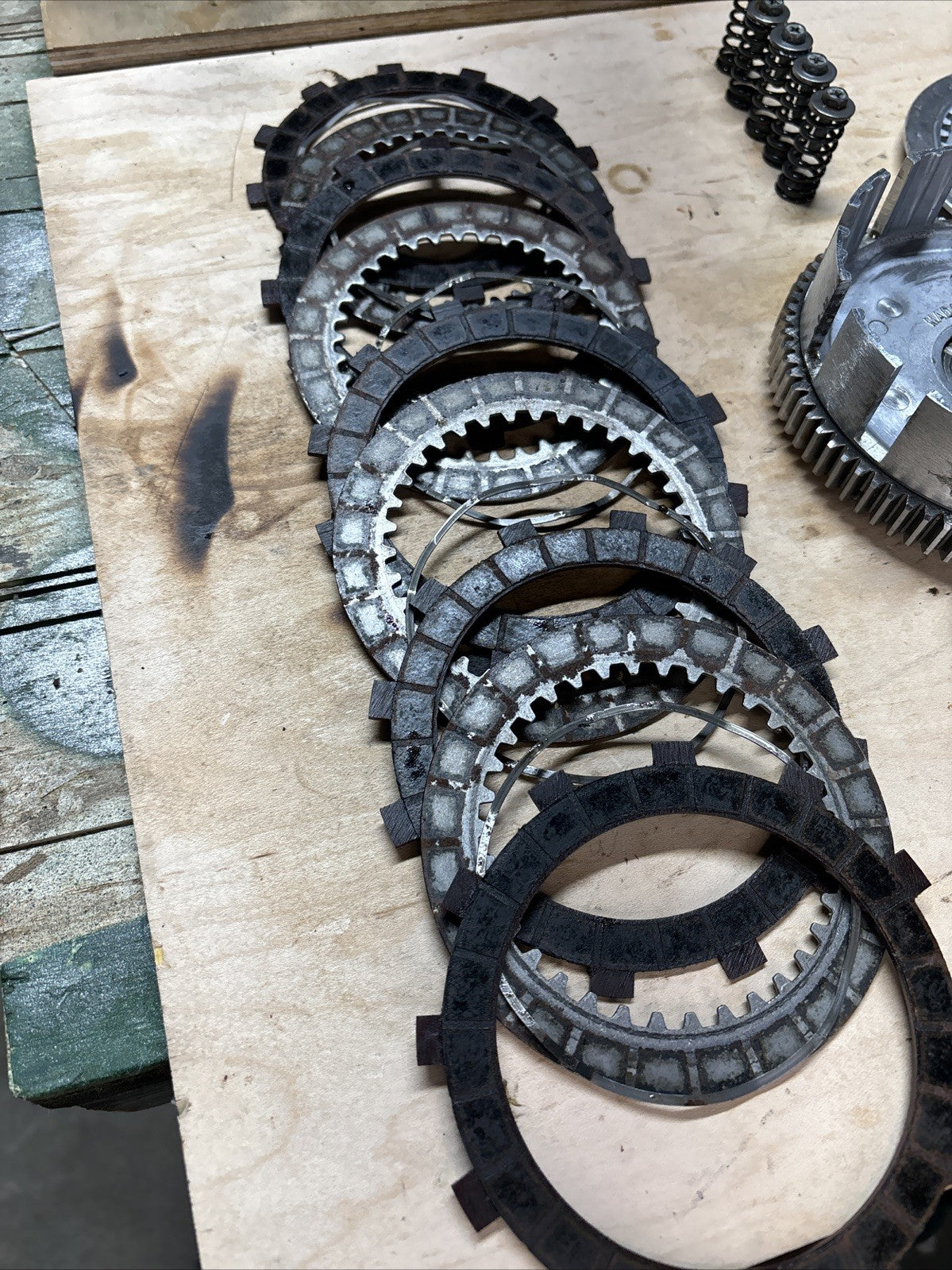 1974 KAWASAKI F7 175 Enduro Complete Clutch Assembly OEM Genuine