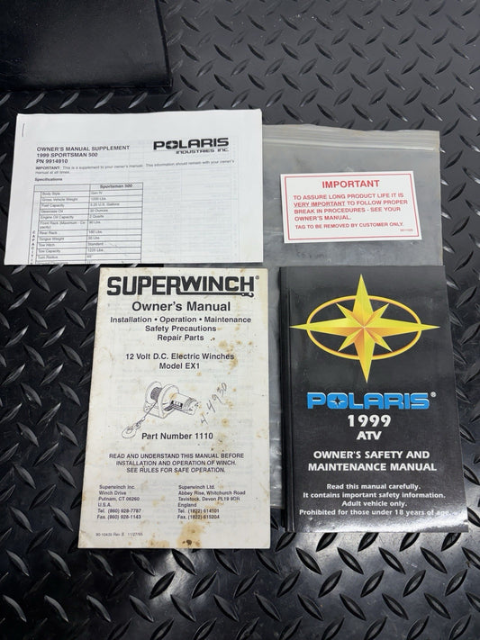 1999 Polaris ATV owners manual Like New Sportsman