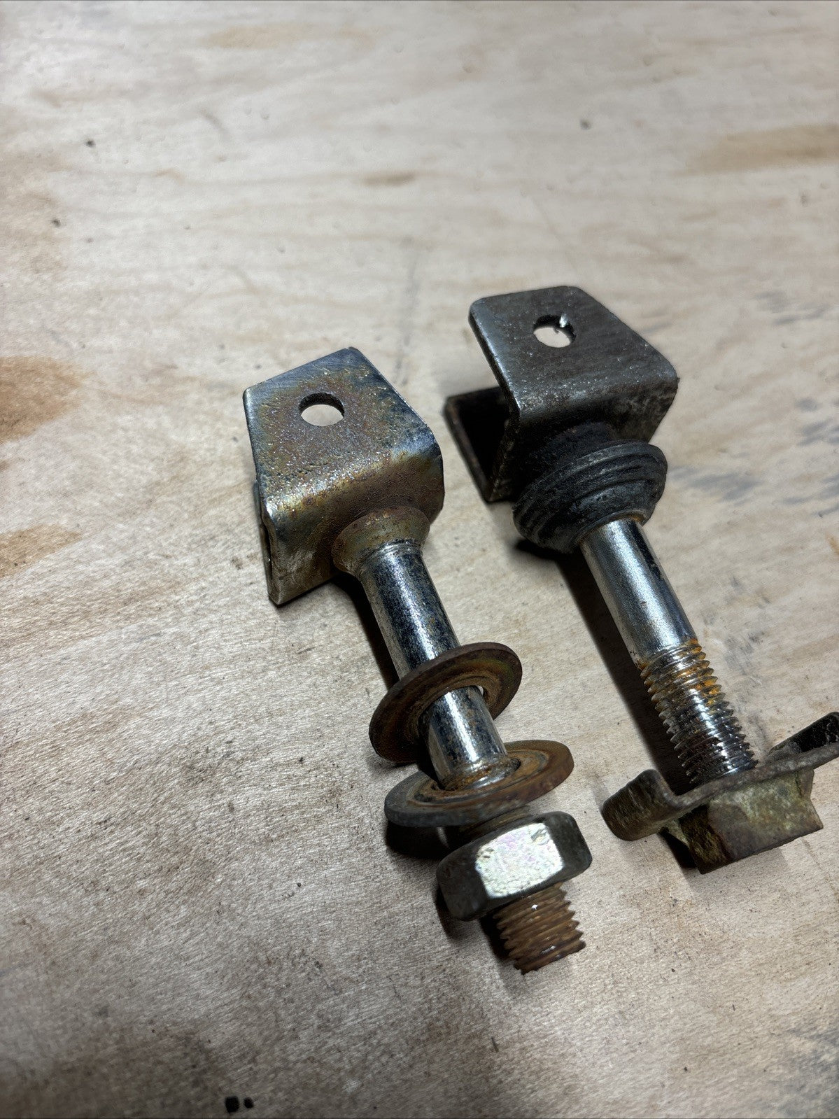 1974 Kawasaki F7 175 Enduro Rear Passenger Foot Pegs Foot Reats Mounts Vintage