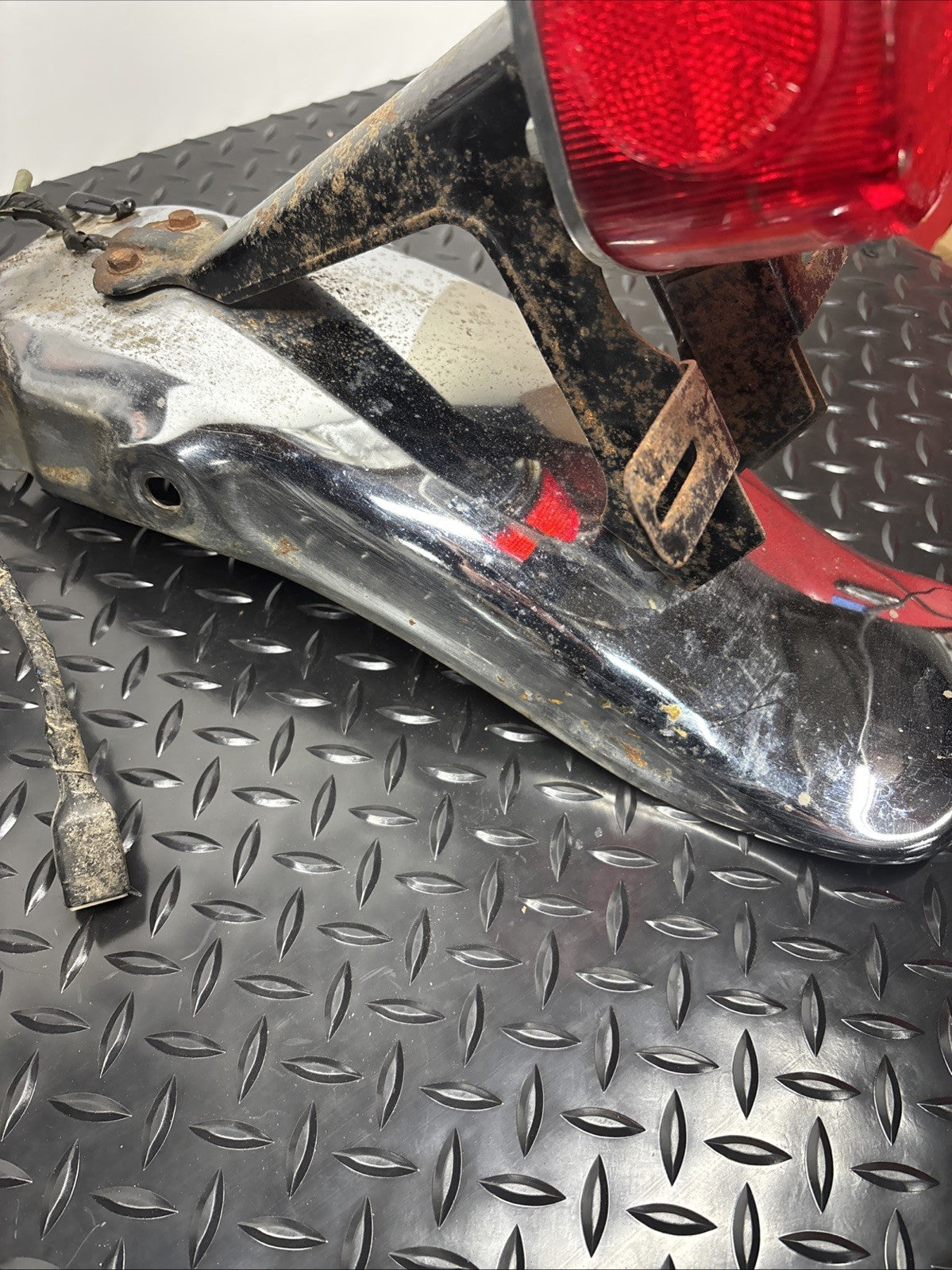 1976 Kawasaki KZ400 Rear Fender Tail Brake Light Assembly