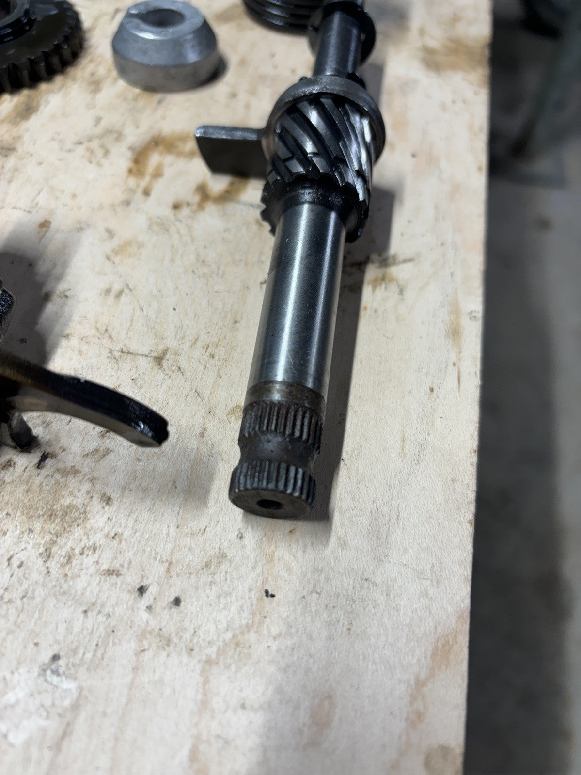 1974 KAWASAKI F7 175 Enduro OEM Transmission Gears Shifter Assembly