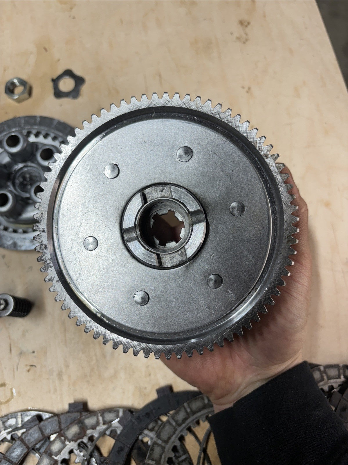 1974 KAWASAKI F7 175 Enduro Complete Clutch Assembly OEM Genuine