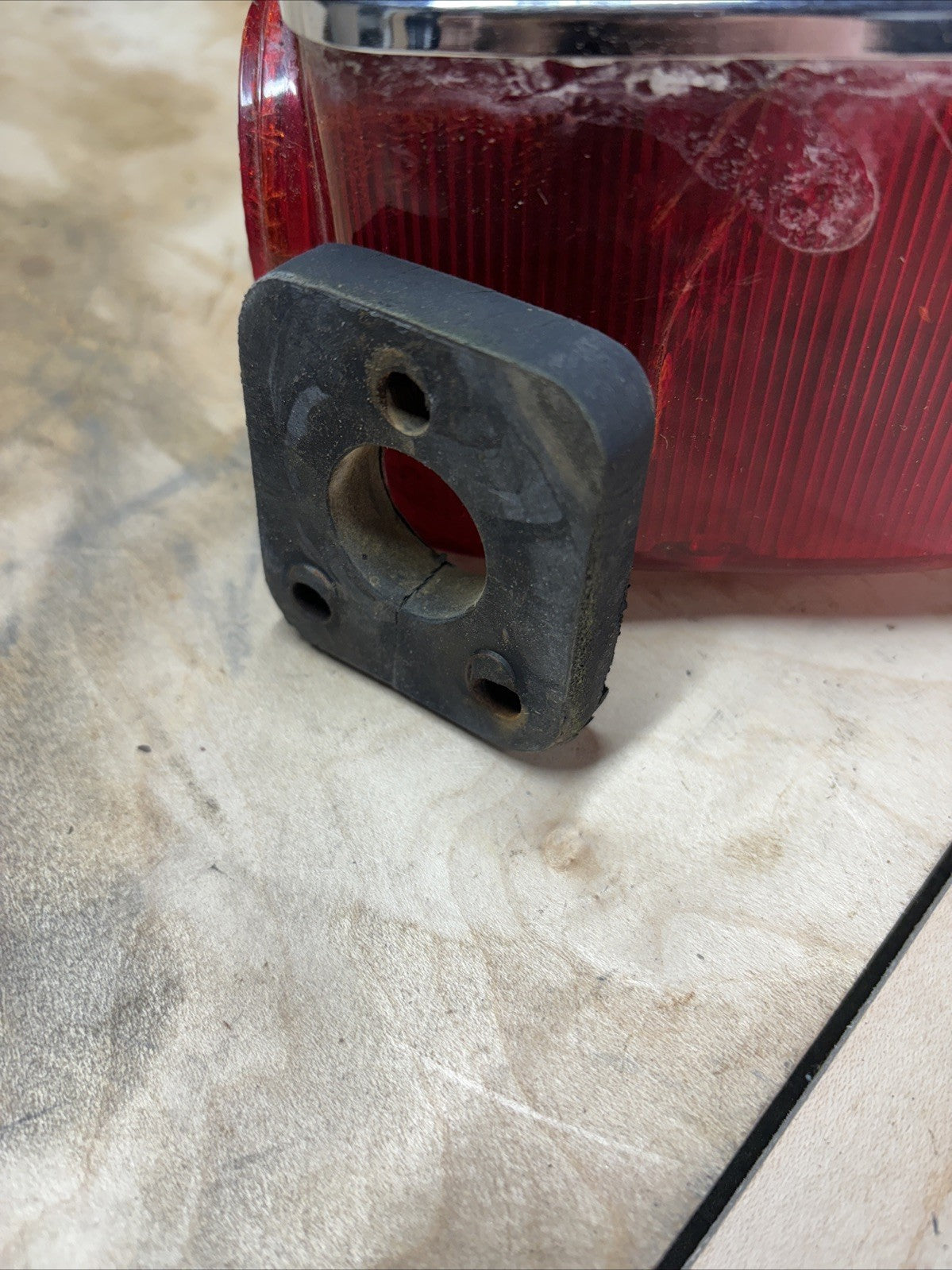1974 Kawasaki F7 175 Enduro Rear Fender Taillight Assembly Mounting Bracket OEM